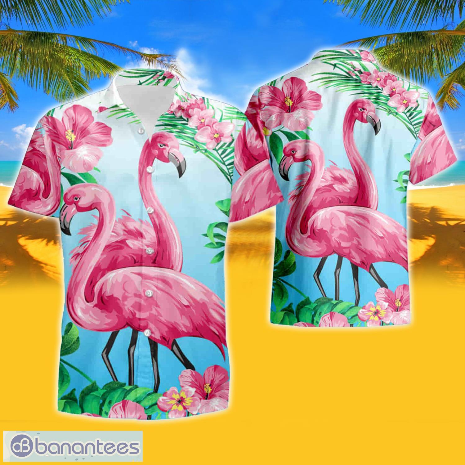 Pink Flamingo Tropical Hawaiian Shirts