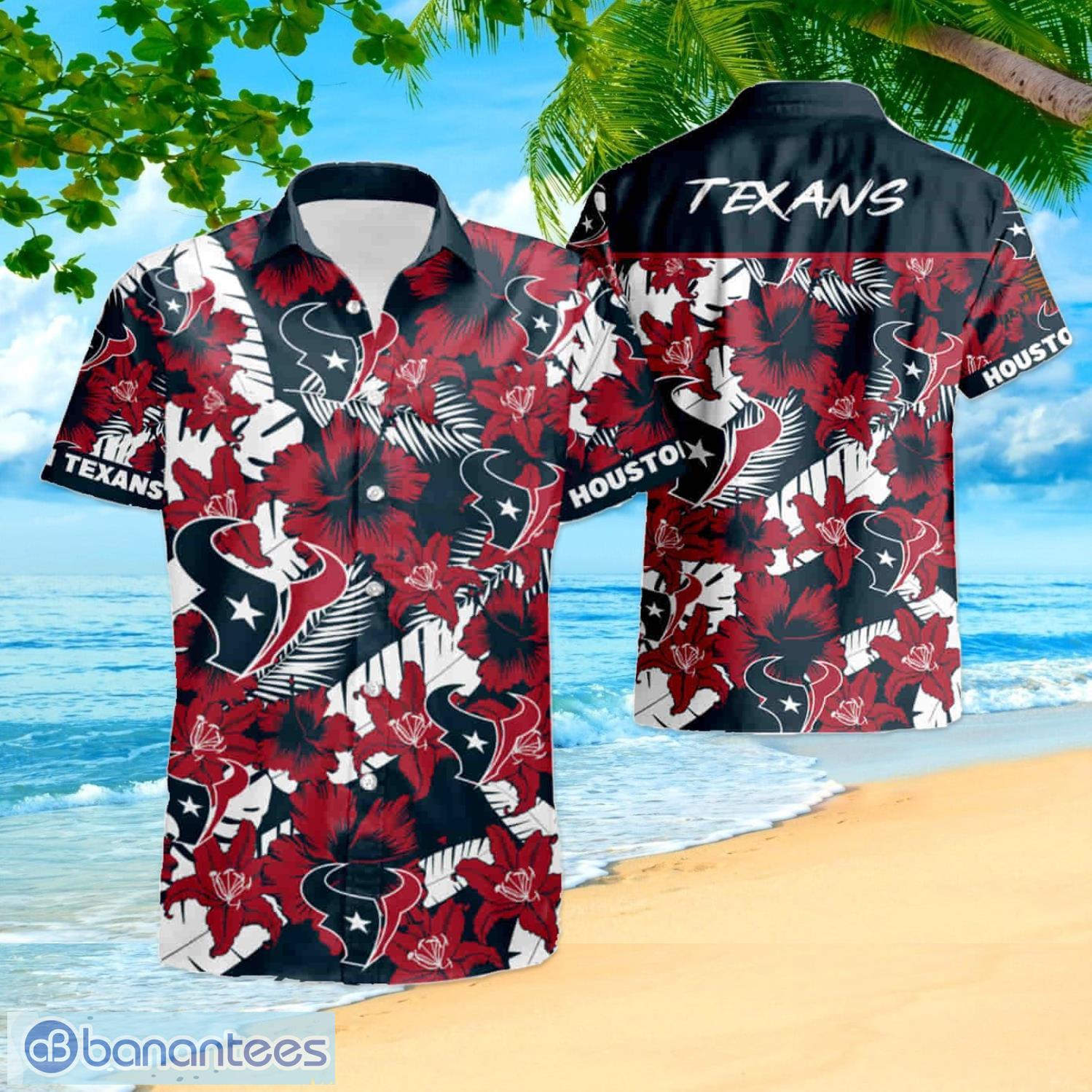 Houston Texans Custom Name NFL Hawaiian Shirt And Shorts Gift For