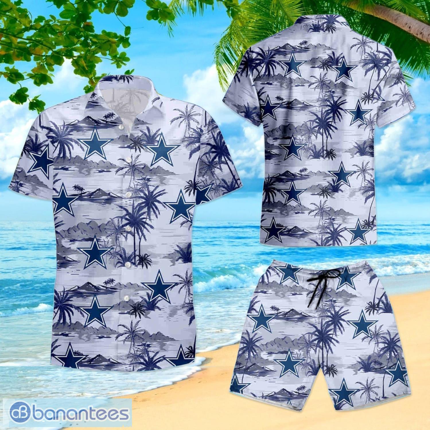 Dallas Cowboys Team Hawaiian Shirt And Shorts Happy Summer Gift For Fans -  Banantees