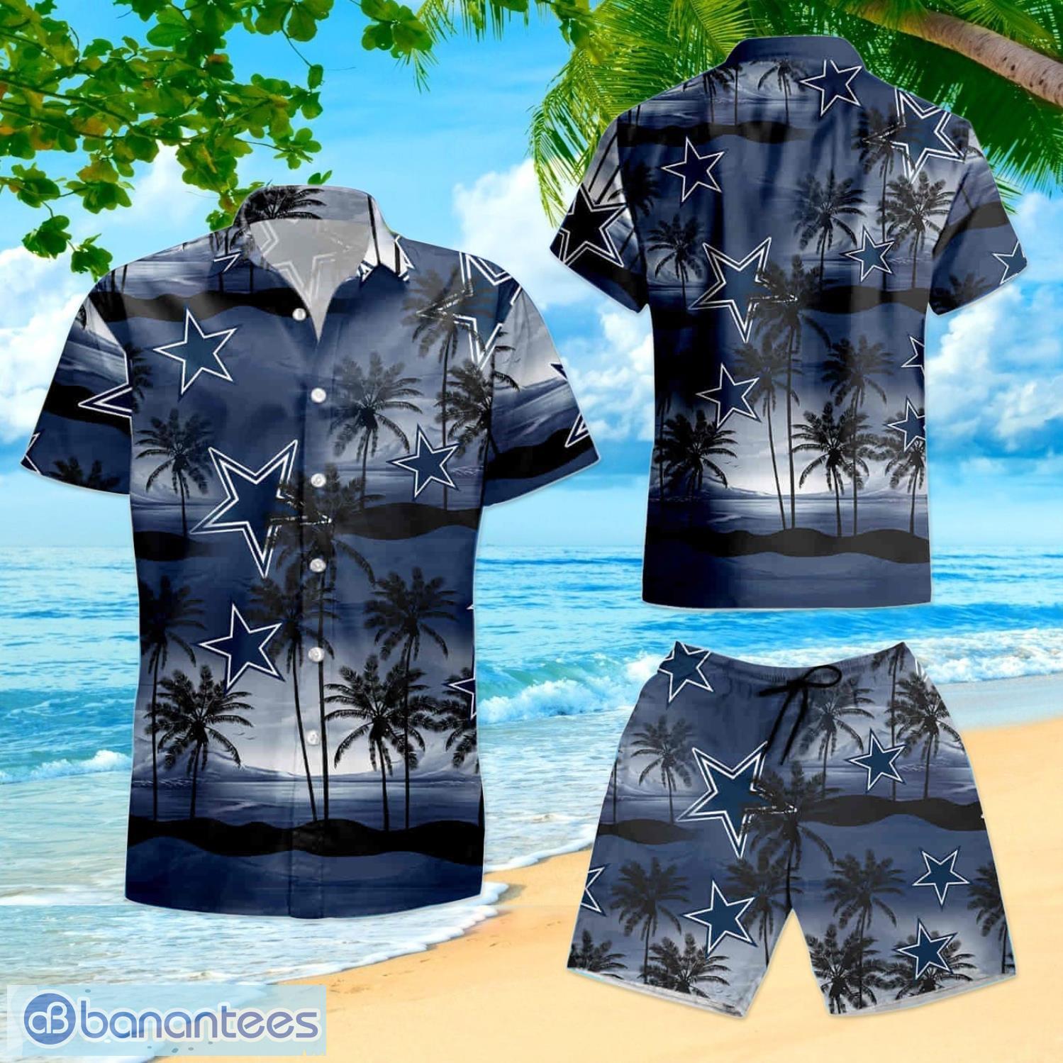 Dallas Cowboy Beach Shirt Cowboys Palm Leaves Aloha Summer Gift