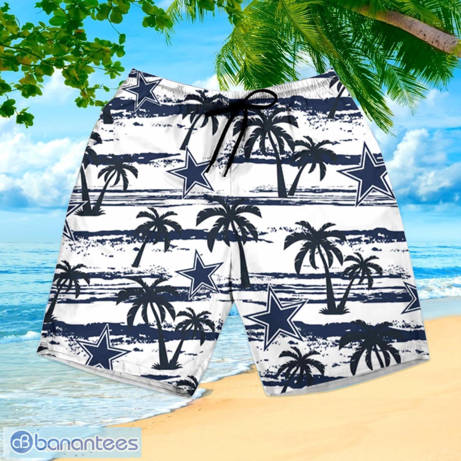 Dallas Cowboys NFL Flower 3D Hawaiian Shirt And Short For Fans - Banantees