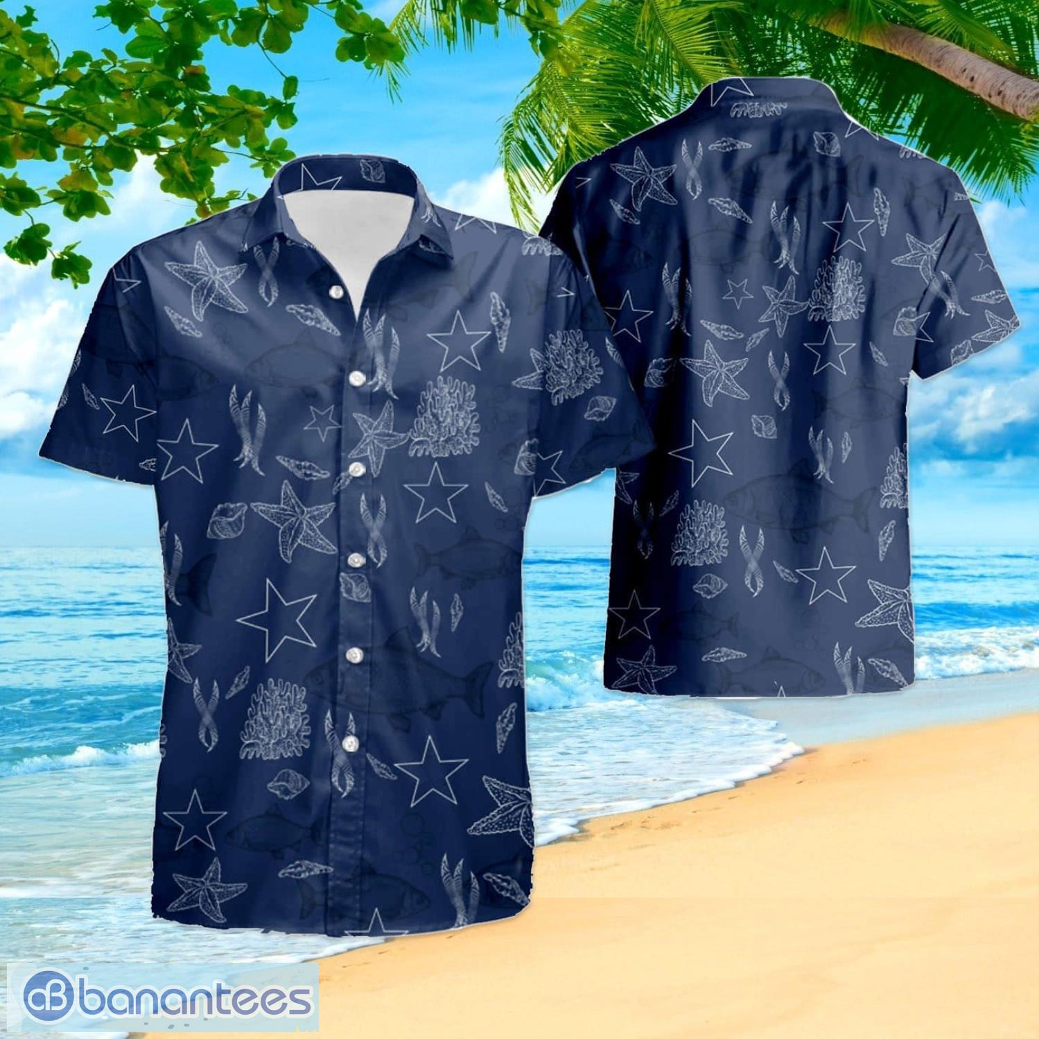 Dallas Cowboys Hawaiian Shirt Tropical Pattern Gift For Beach Trip