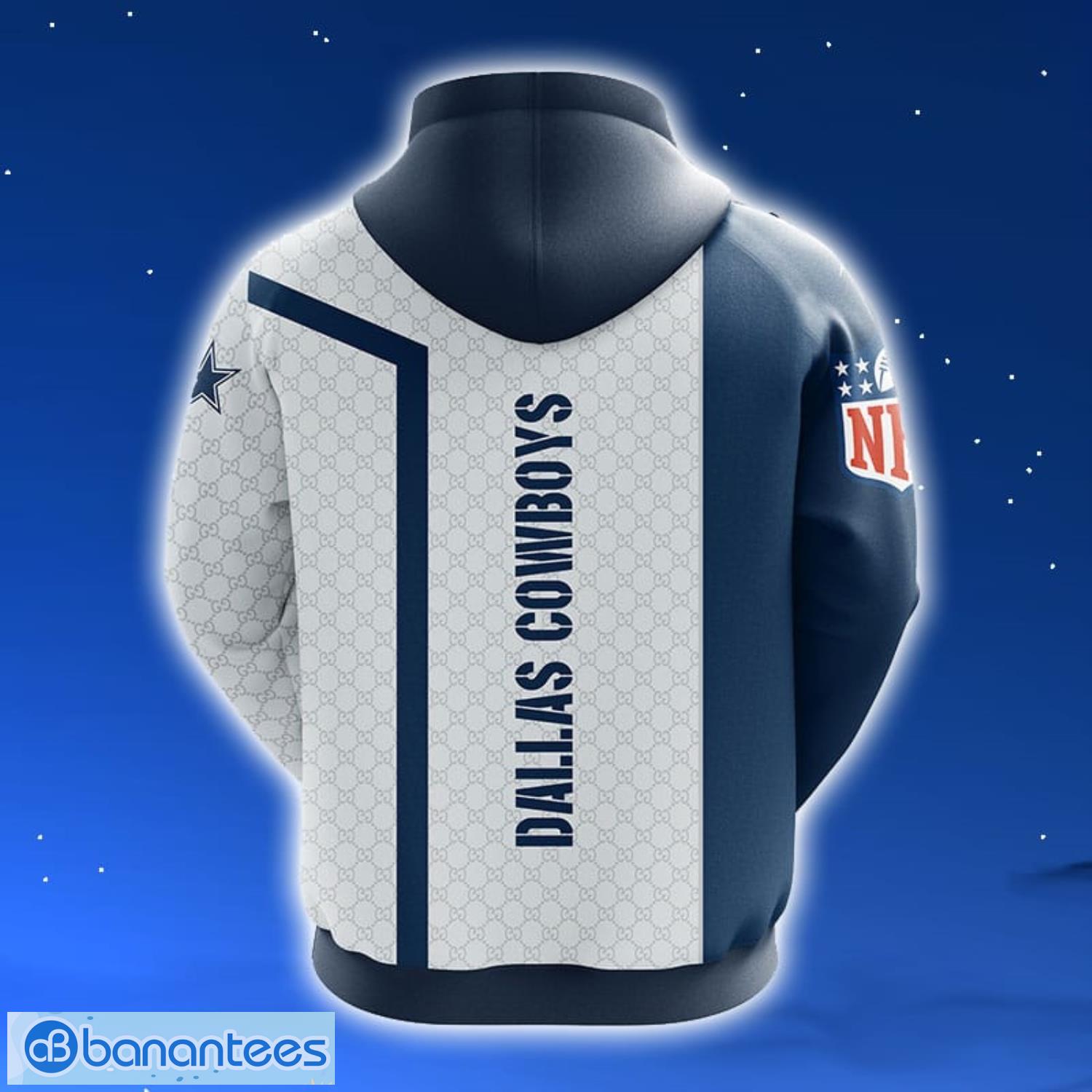 NFL Dallas Cowboys Blue 3D Hoodie Zip Hoodie For Men And Women Sport Gift -  Banantees