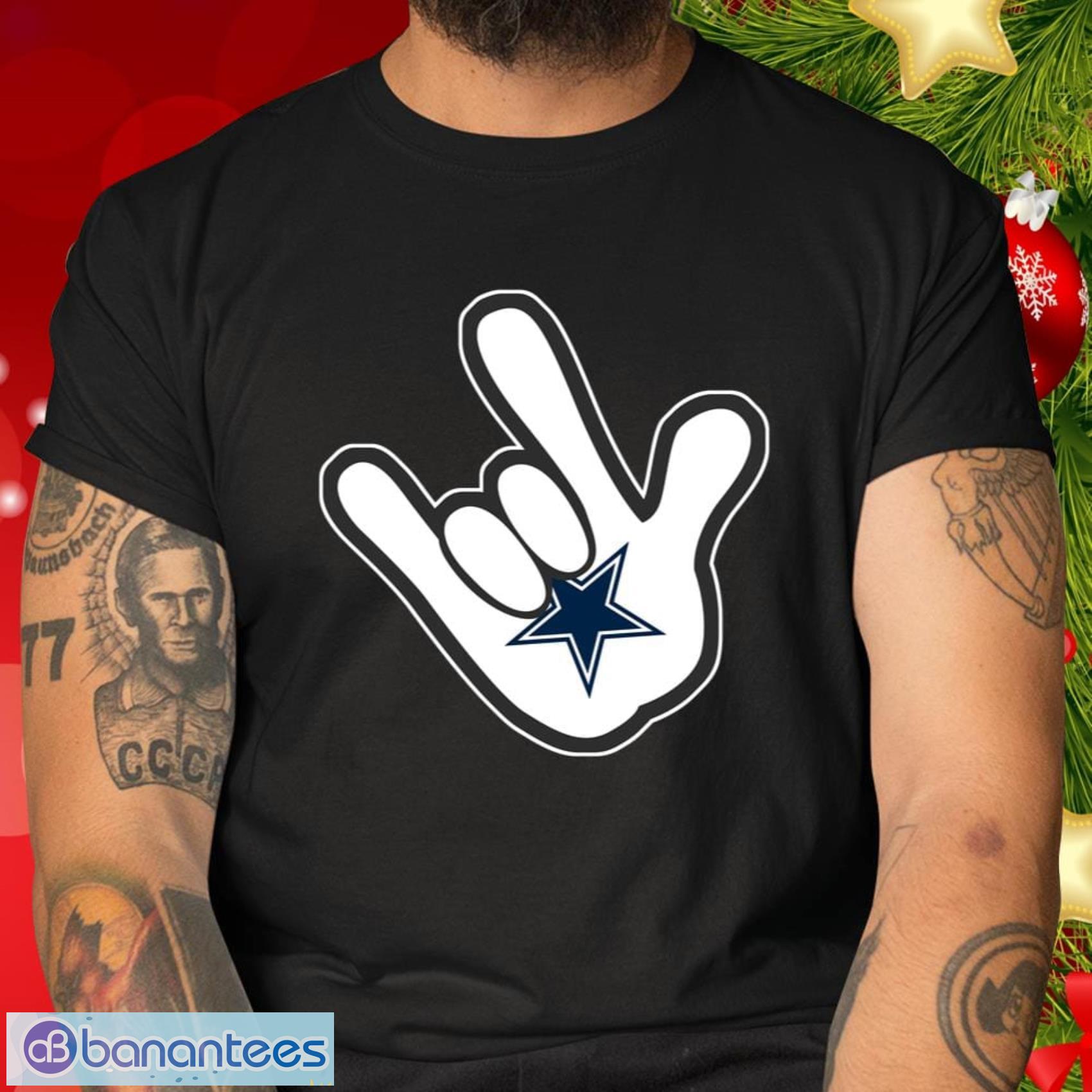 Dallas Cowboys NFL Football Mickey Rock Hand Disney T Shirt
