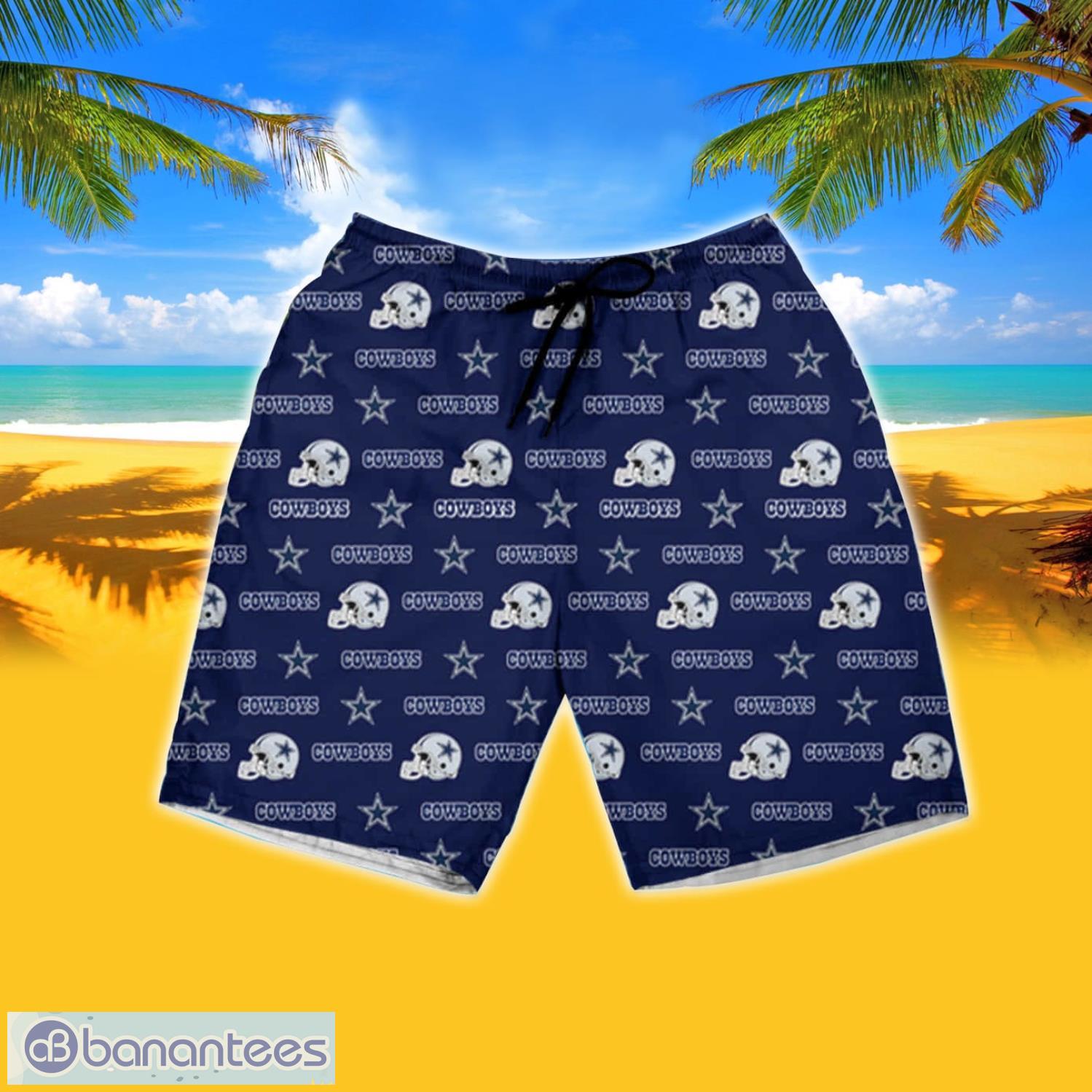 Dallas Cowboys Team Hawaiian Shirt And Shorts Happy Summer Gift For Fans -  Banantees