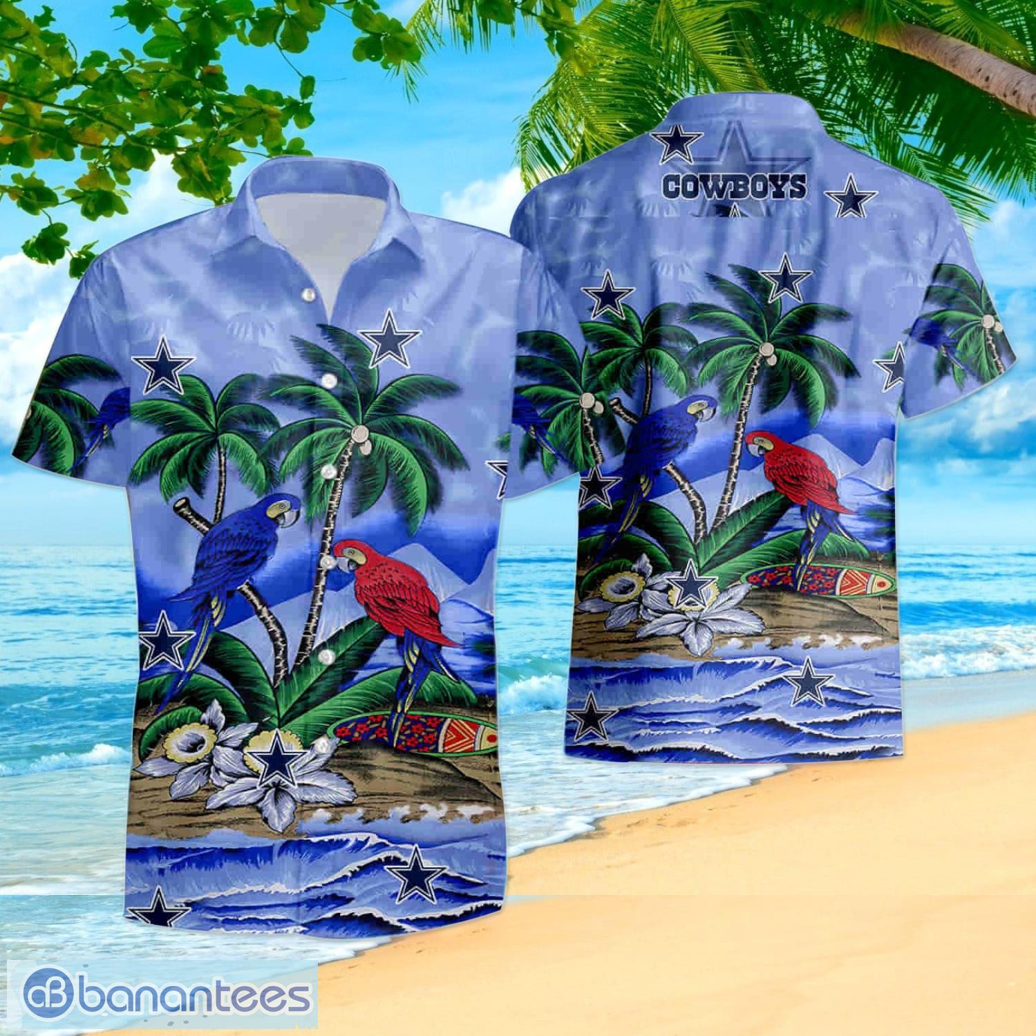 Dallas Cowboys Tropical Flowers For Fans Hawaiian Shirt and Short -  Banantees