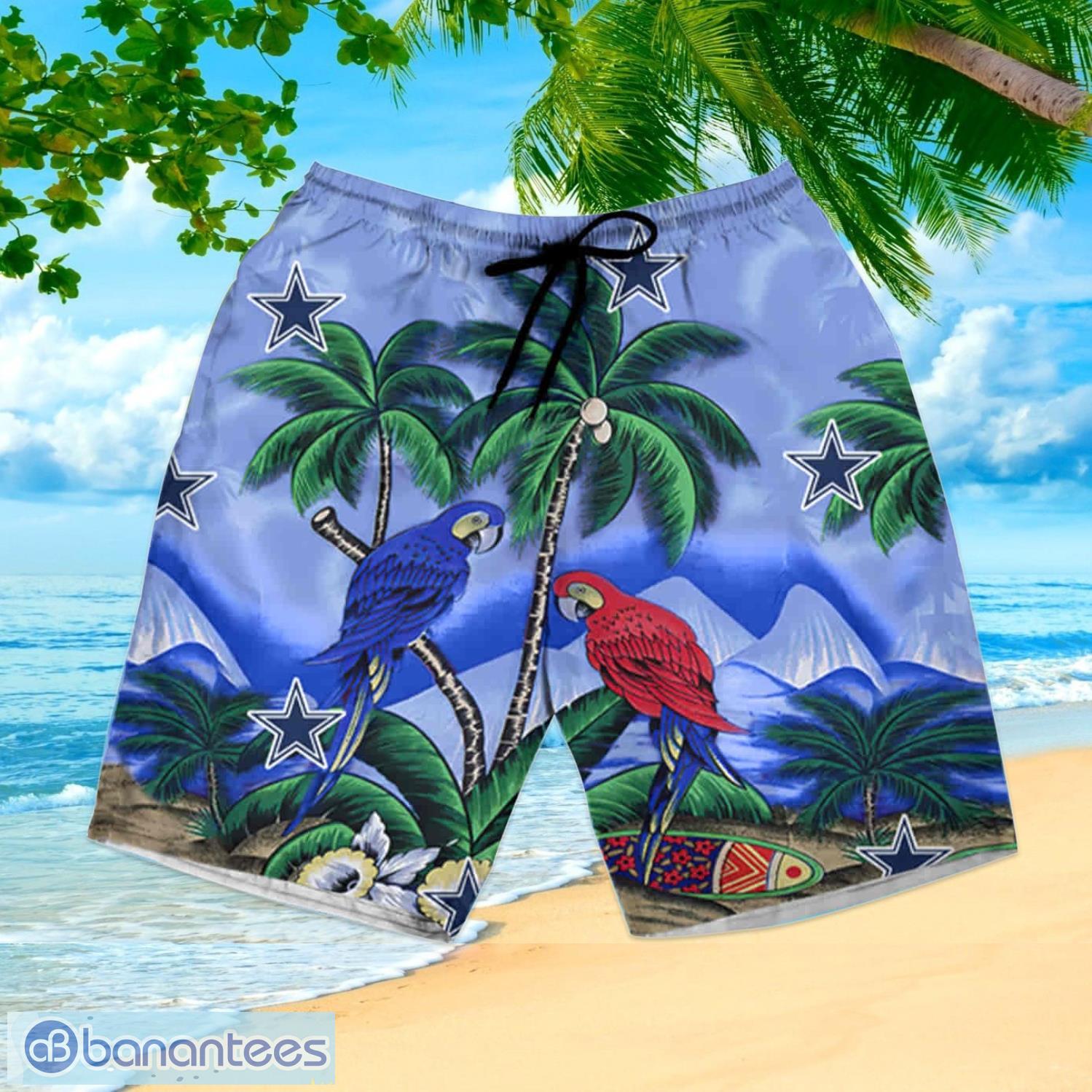 Dallas Cowboys Tropical Flowers For Fans Hawaiian Shirt and Short -  Banantees