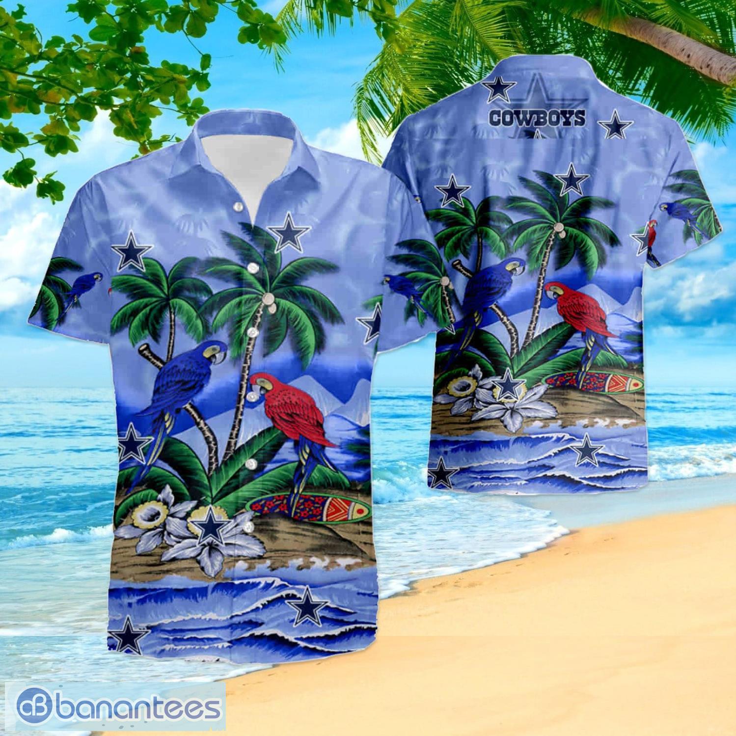 Dallas Cowboys Team Hawaiian Shirt And Shorts Happy Summer Gift For Fans -  Banantees