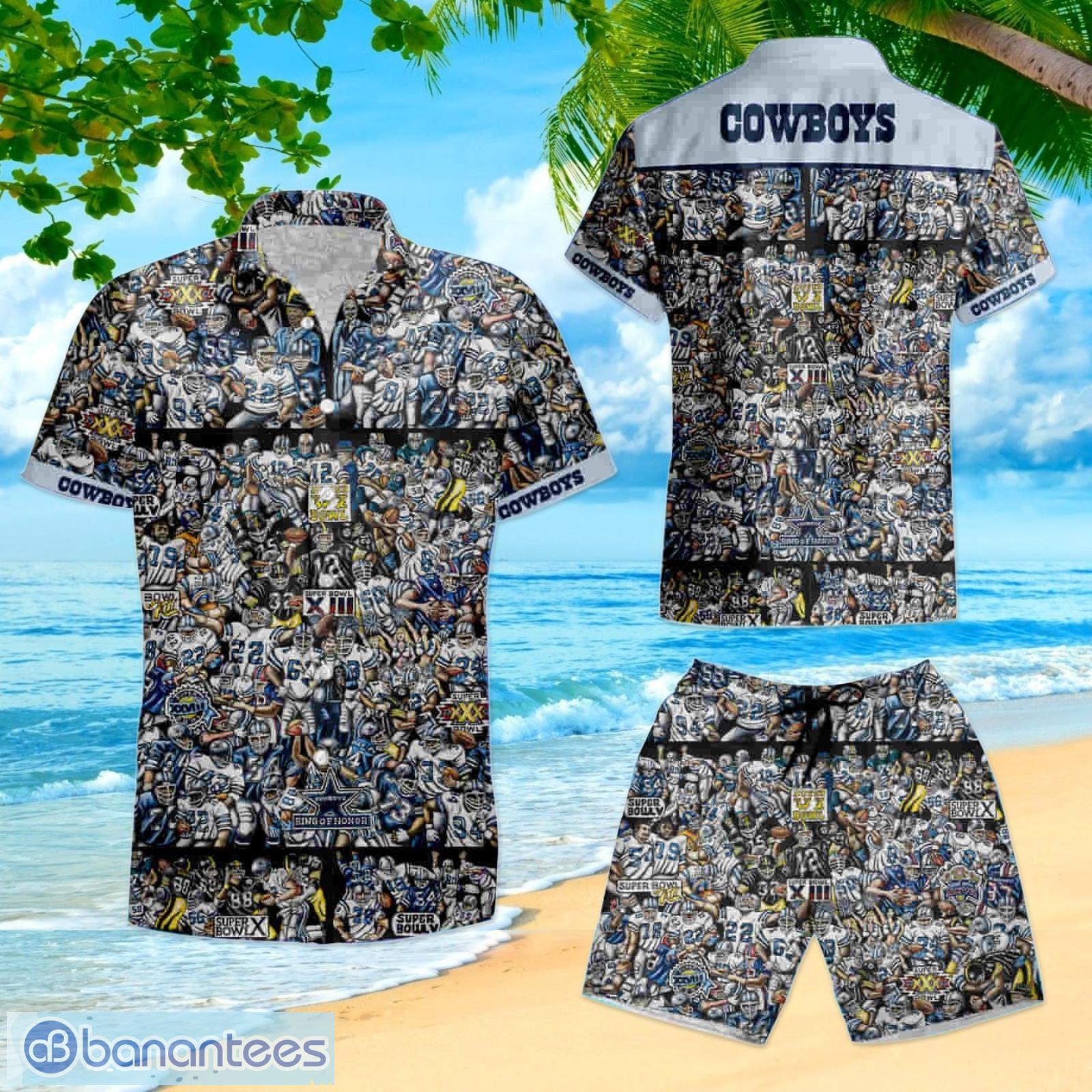 Nfl Dallas Cowboys Summer Hawaiian Shirt And Shorts - Banantees