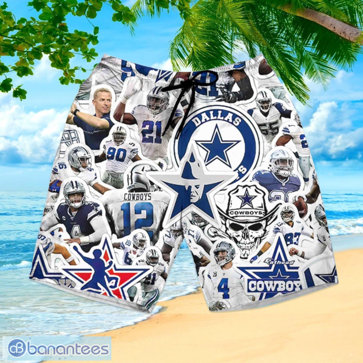 Dallas Cowboys Hawaiian Shirt And Shorts 28229 Happy Summer Gift For Fans -  Banantees