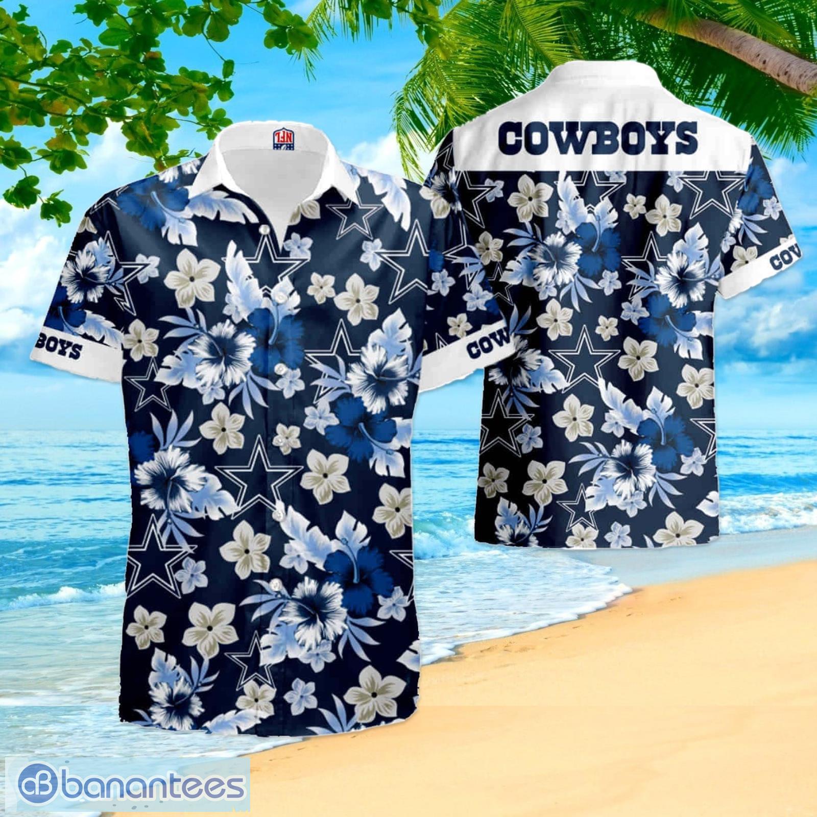 Dallas Cowboys Hibiscus Hawaiian Shirt For Men And Women - Banantees