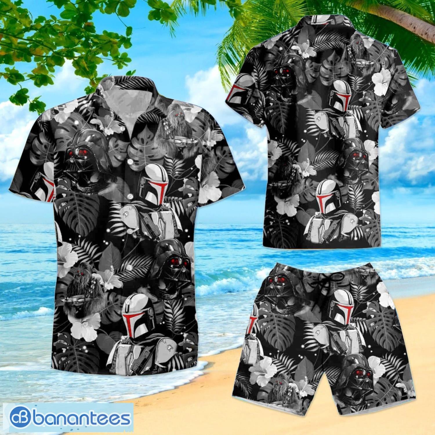 Short Sleeve Star Wars The Mandalorian Men Hawaiian Shirt - Banantees