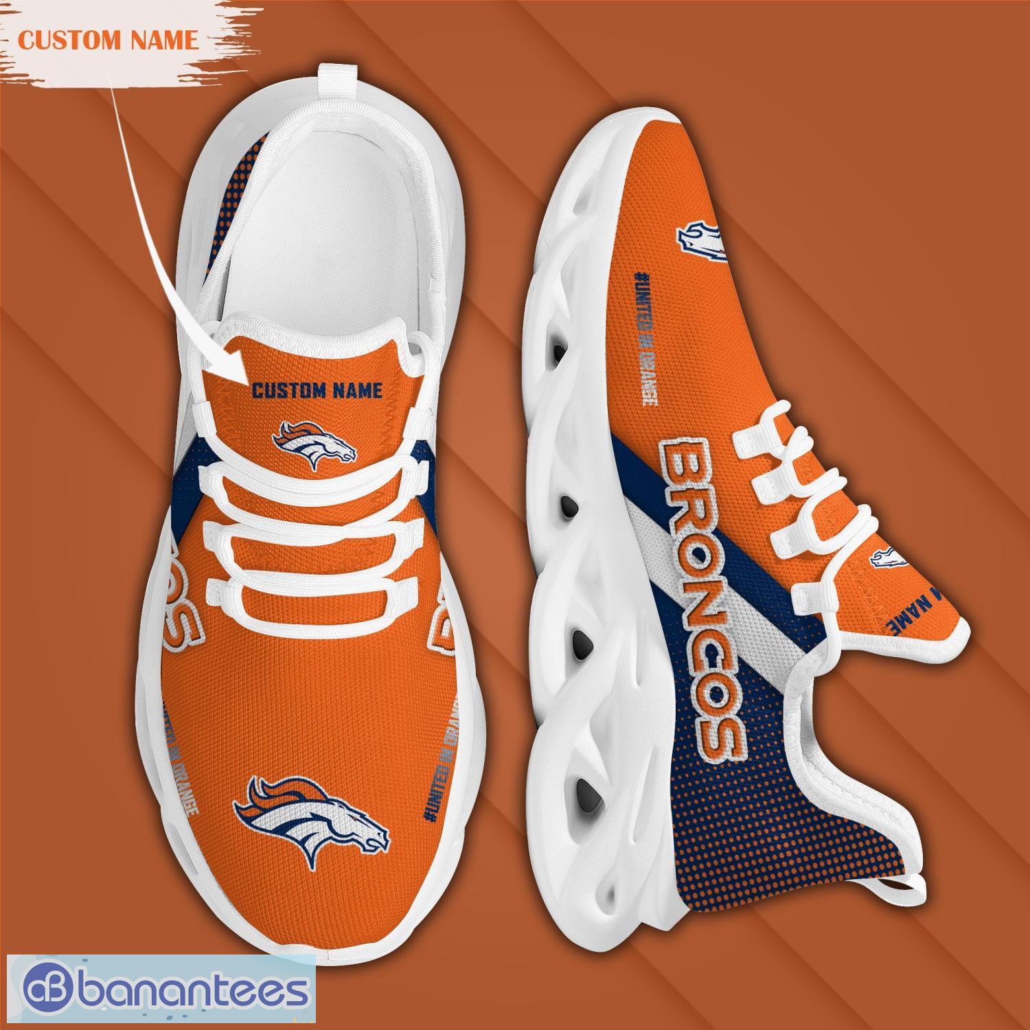 Denver Broncos Personalized Name For Fans Max Soul Shoes Men And Women  Running Sneakers