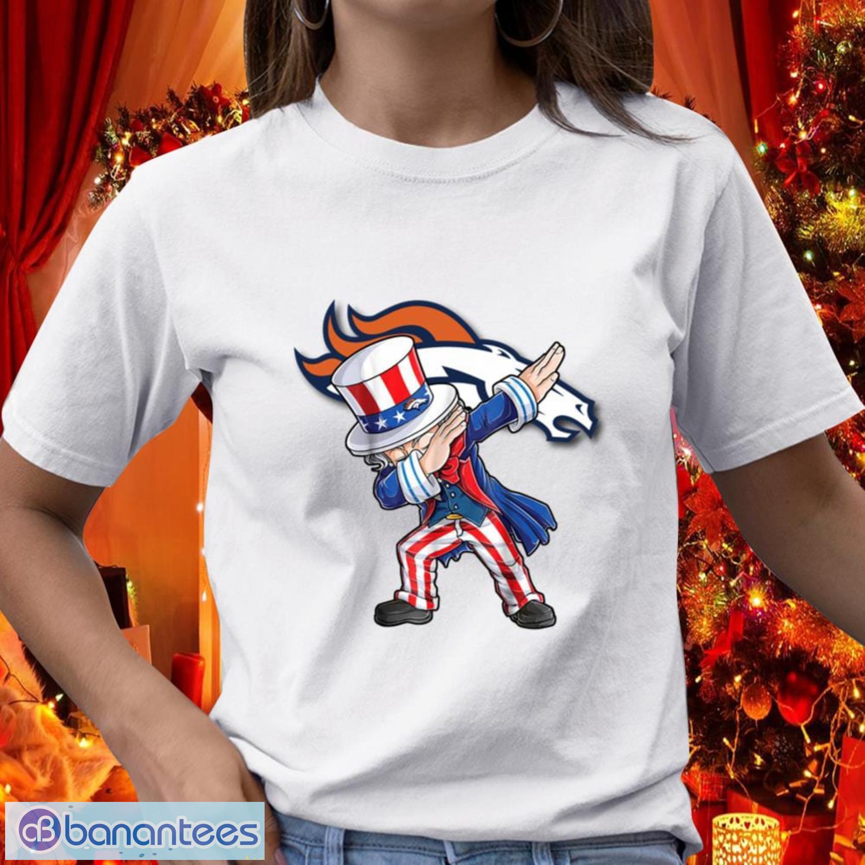 Denver Broncos NFL Football Funny Unicorn Dabbing Sports T Shirt - Banantees