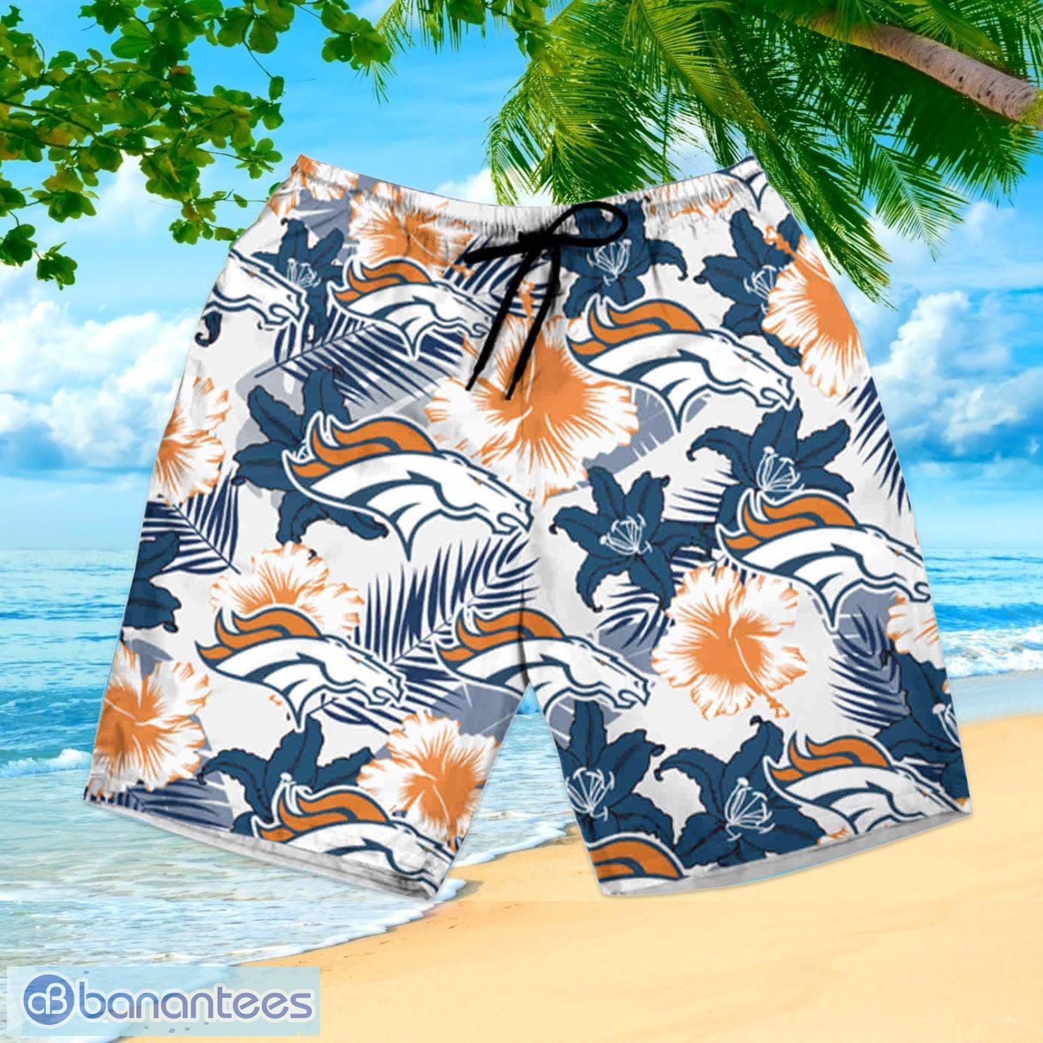 Denver Broncos Custom Name NFL Hawaiian Shirt And Shorts Gift For Men And  Women Fans - Banantees