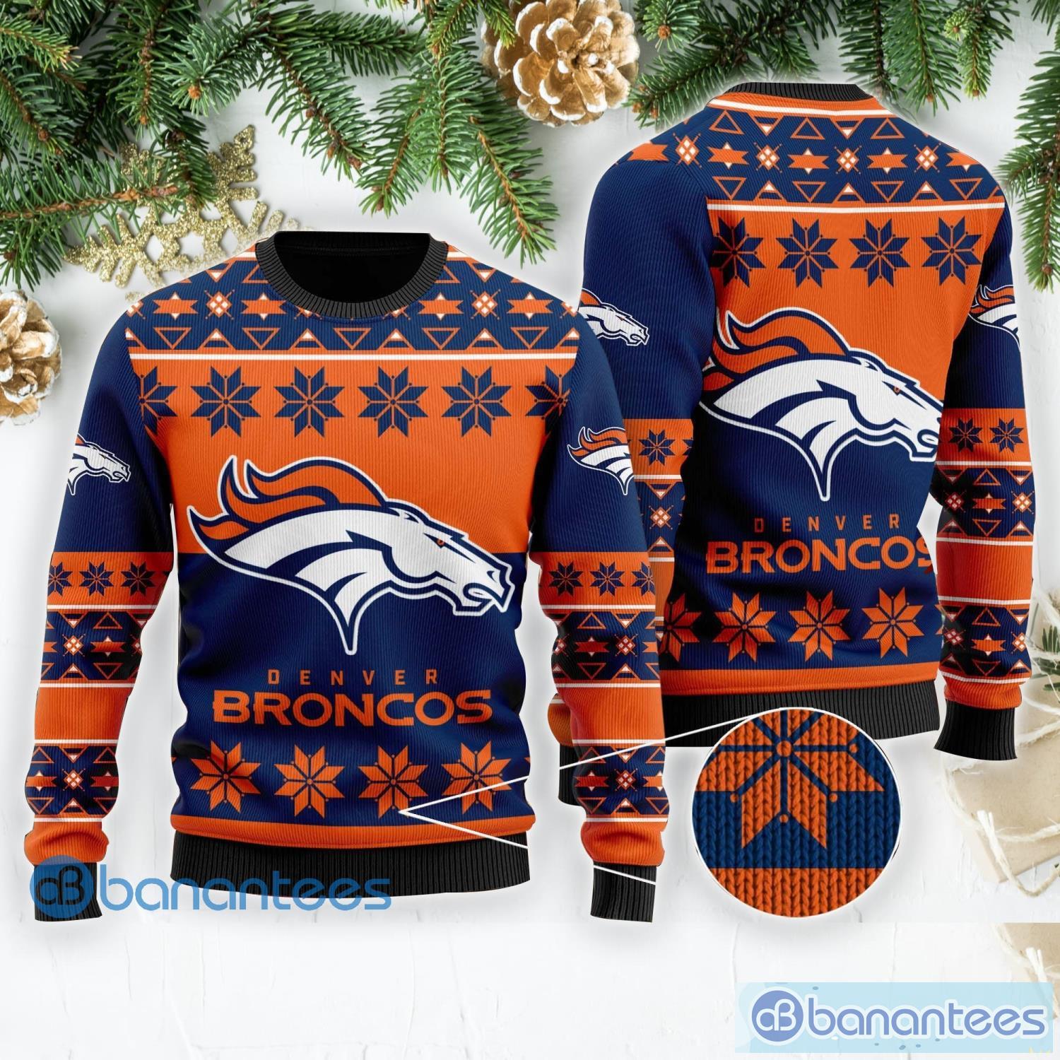 Denver Broncos Ugly Christmas Sweater For Fans - Banantees