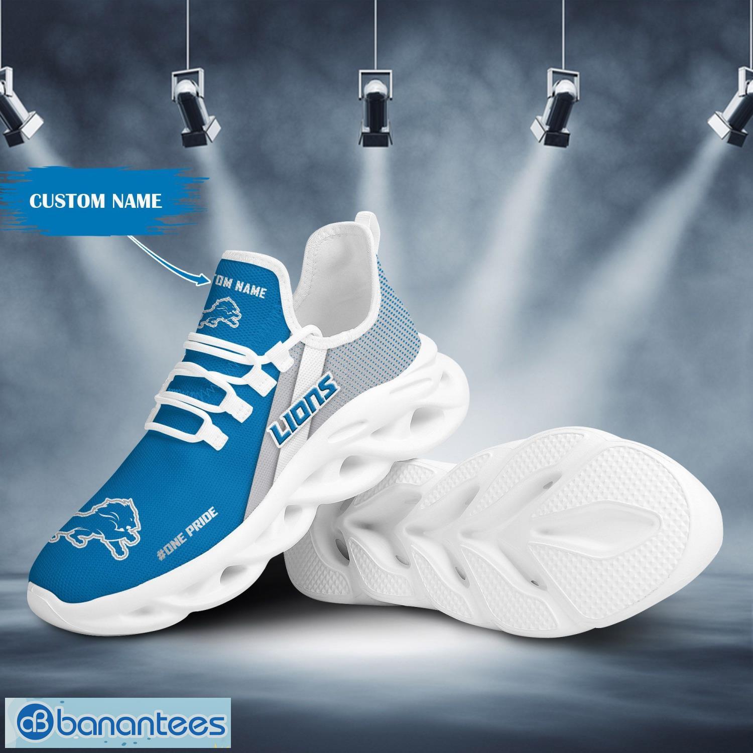 Detroit Lions Drip Logo NFL Max Soul Shoes Custom Name For Men And Women  Running Sneakers - Freedomdesign