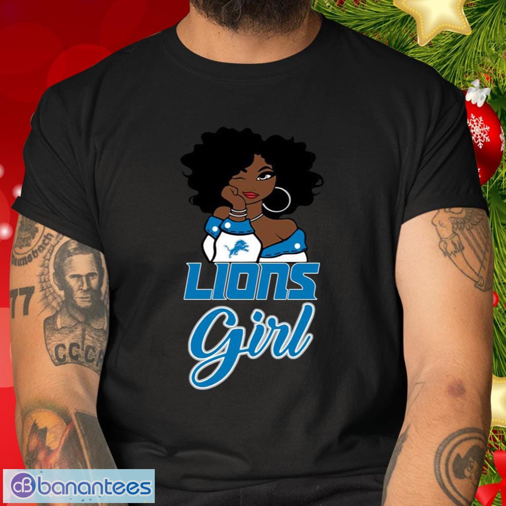 Detroit Lions Girls Spirit Tee - Blue