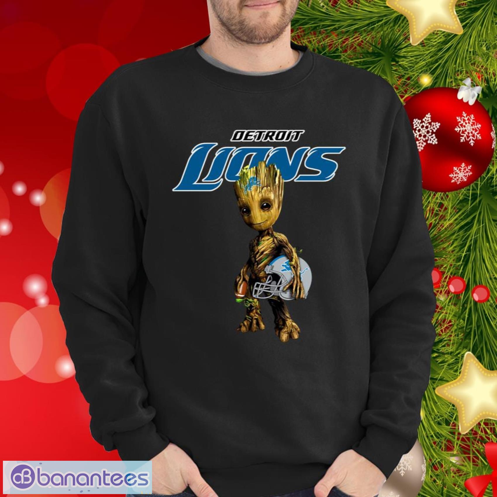 Detroit Lions NFL Football Groot Marvel Guardians Of The Galaxy T