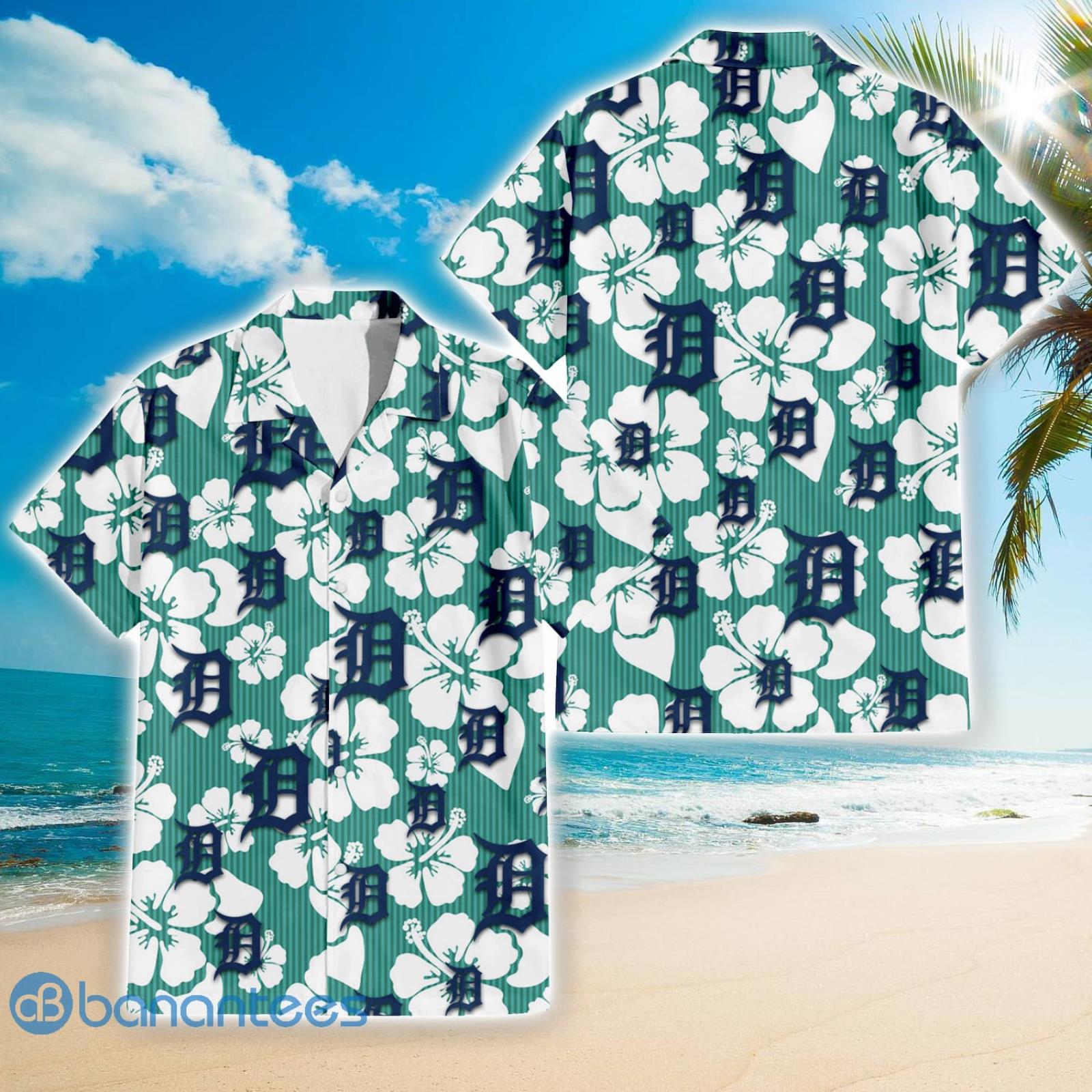 Detroit Tigers Hibiscus Tropical Hawaiian Shirt Men And Women