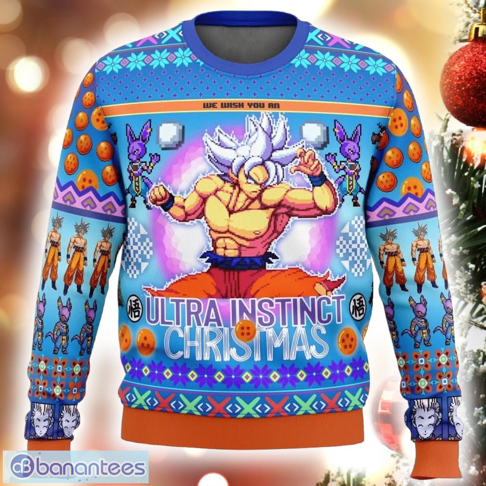 Dragon Ball Anime Goku 18 Christmas AOP 3D Sweater - Banantees