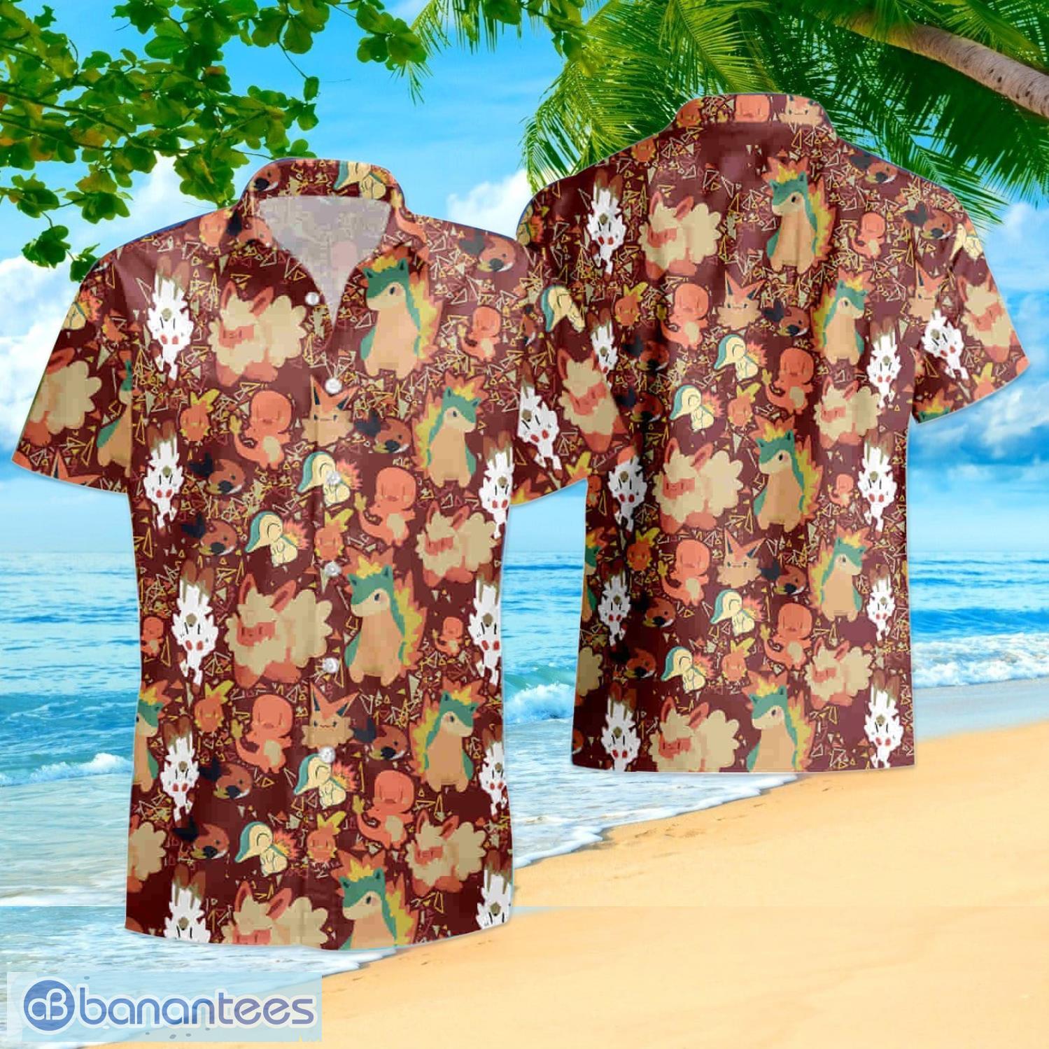 Pokemon Eevee Hawaii Shirt And Shorts 3D Summer Vacation