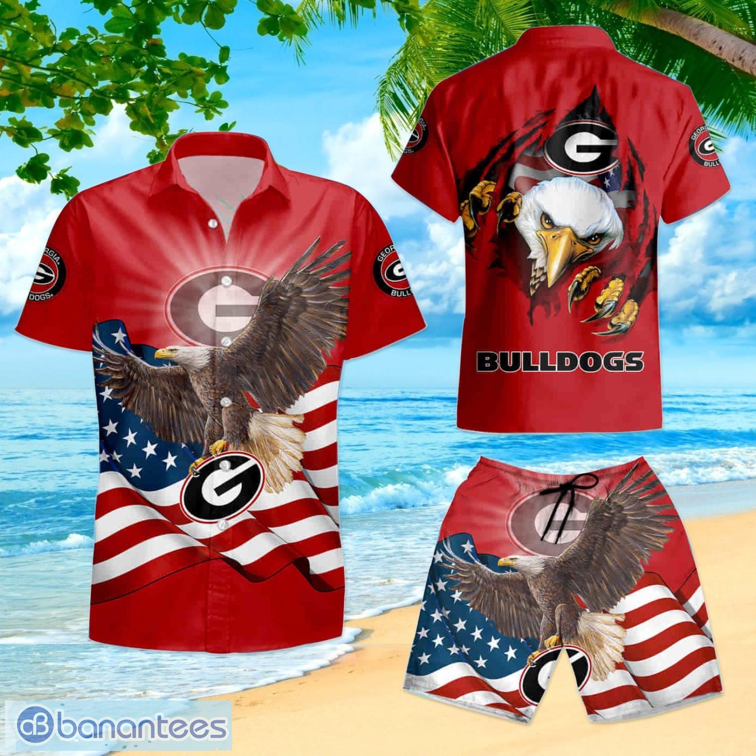 4th Of July Eagles Funny Hawaiian Shirt - Banantees