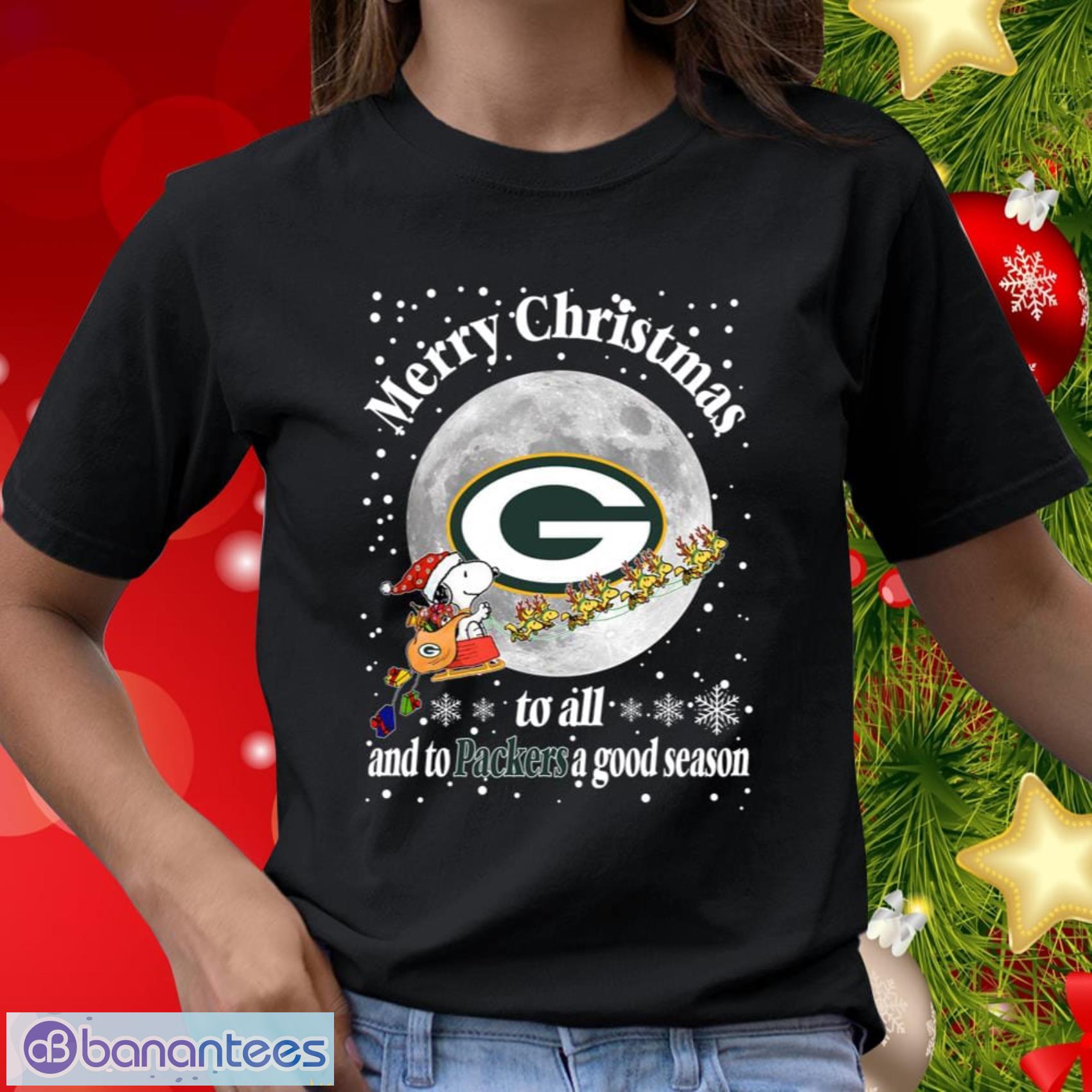 Green Bay Packers Merry Christmas to all and to all a Packer shirt