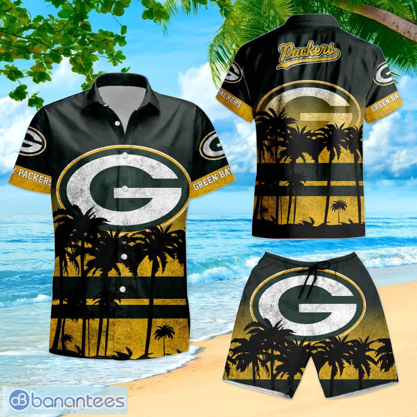 Green Bay Packers Mickey Mouse Summer Hawaiian Shirt And Shorts - Banantees