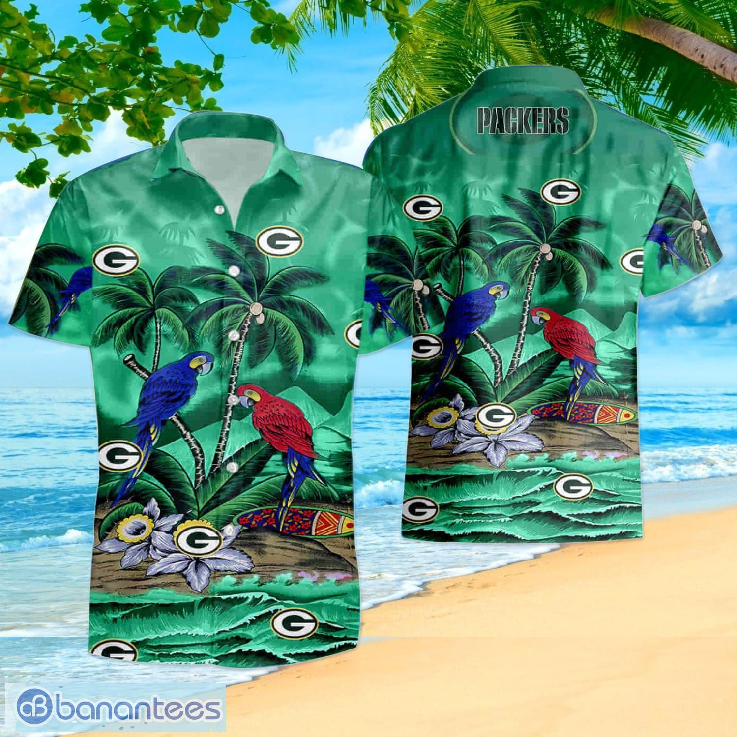 Green Bay Packers Tropical Palm Tree Hawaii Shirt, Shorts