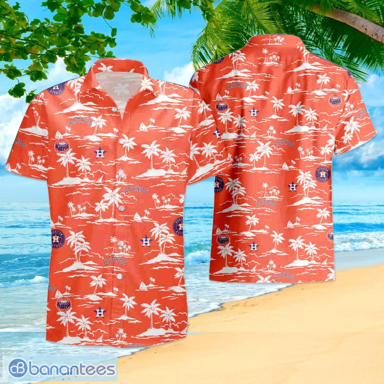 Houston Astros Floral Vintage Hawaiian Shirt Beach Shorts