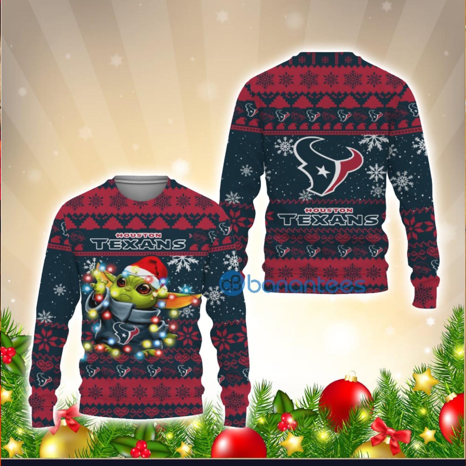 Houston Texans Ugly Christmas Sweater 3D