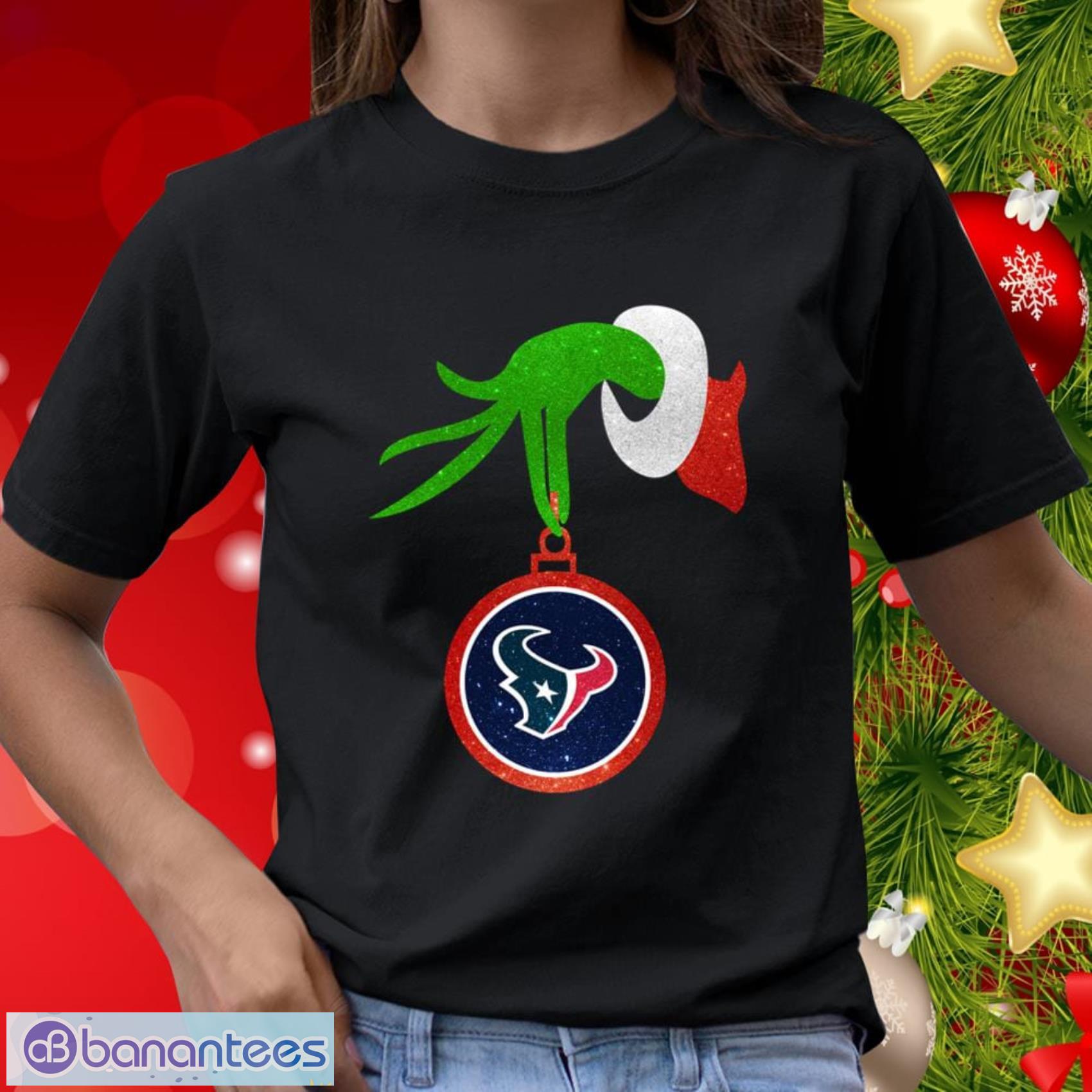 Houston Texans Grinch Merry Christmas NFL Football T Shirt - Banantees
