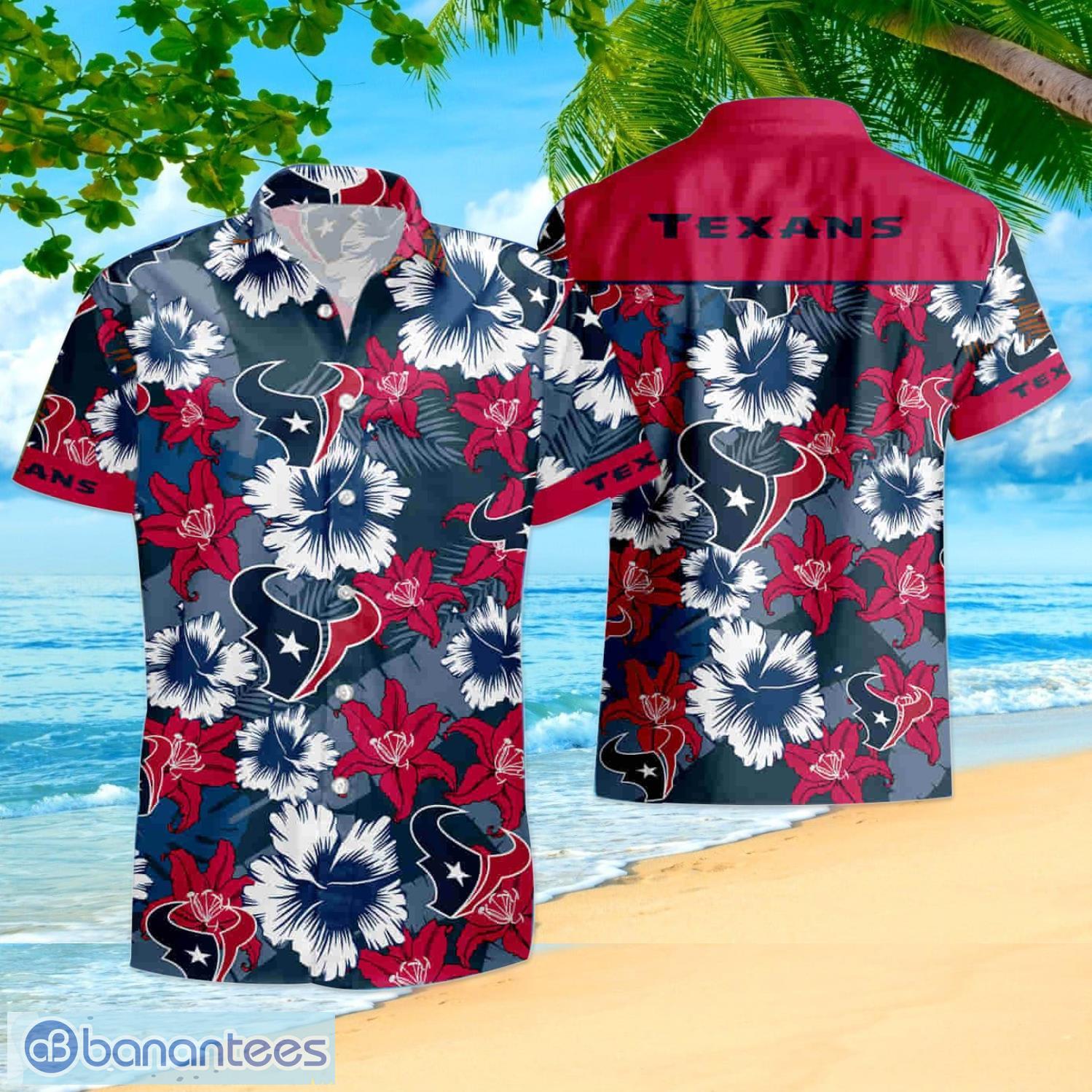 Houston Texans Custom Name NFL Hawaiian Shirt And Shorts Gift For Men And  Women Fans - Banantees