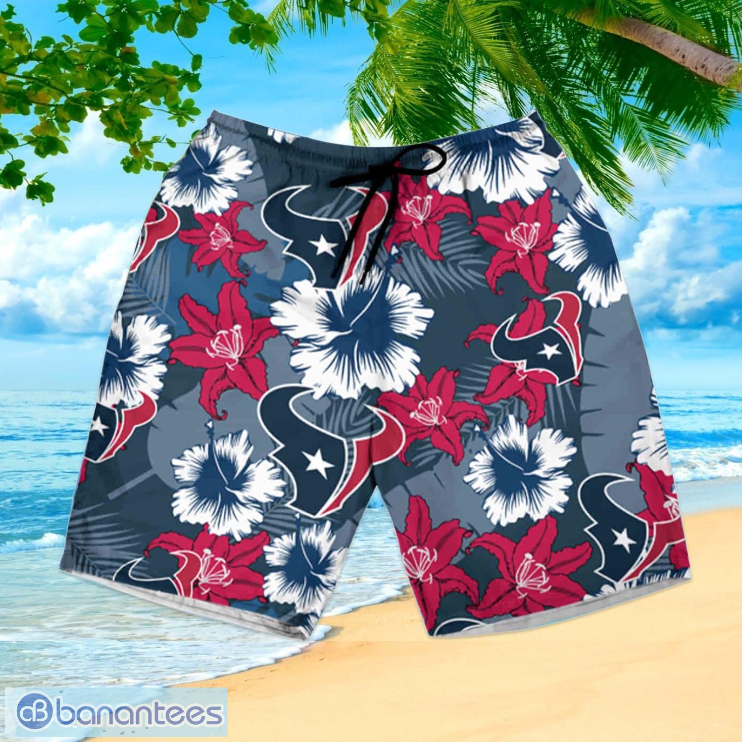 Houston Texans Custom Name NFL Hawaiian Shirt And Shorts Gift For Men And  Women Fans - Banantees