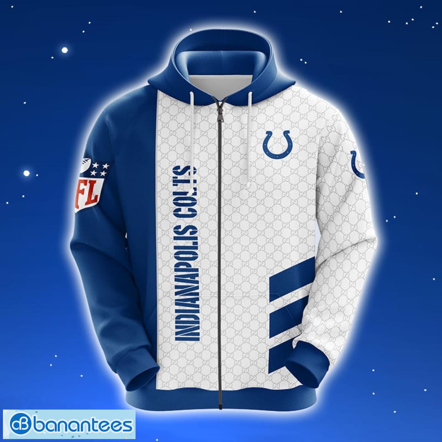 Indianapolis Colts NFL Blue Unisex 3D Hoodie Zip Hoodie For Men And Women Sport Gift Product Photo 1