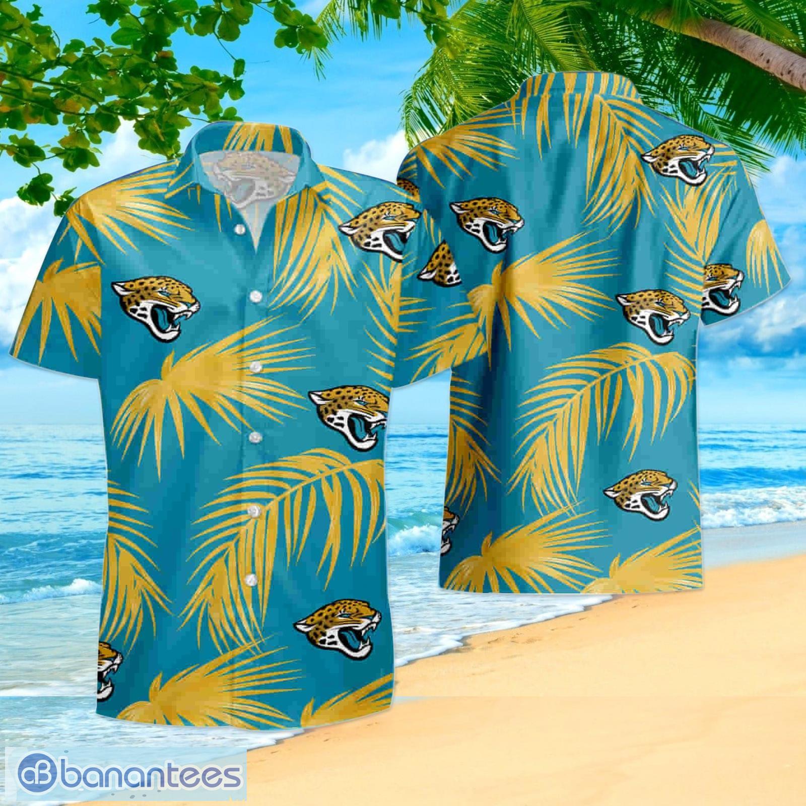 Palm Tree Jacksonville Jaguars Summer Sunset Short-Sleeve Hawaiian Shirt