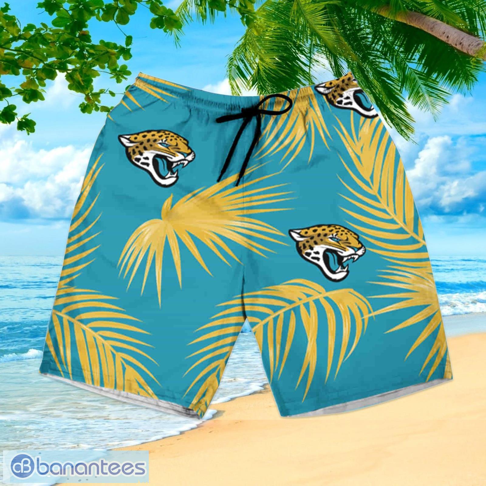 Jacksonville Jaguars Yellow Flower Tropical 3D Hawaiian Shirt For Fans -  Banantees