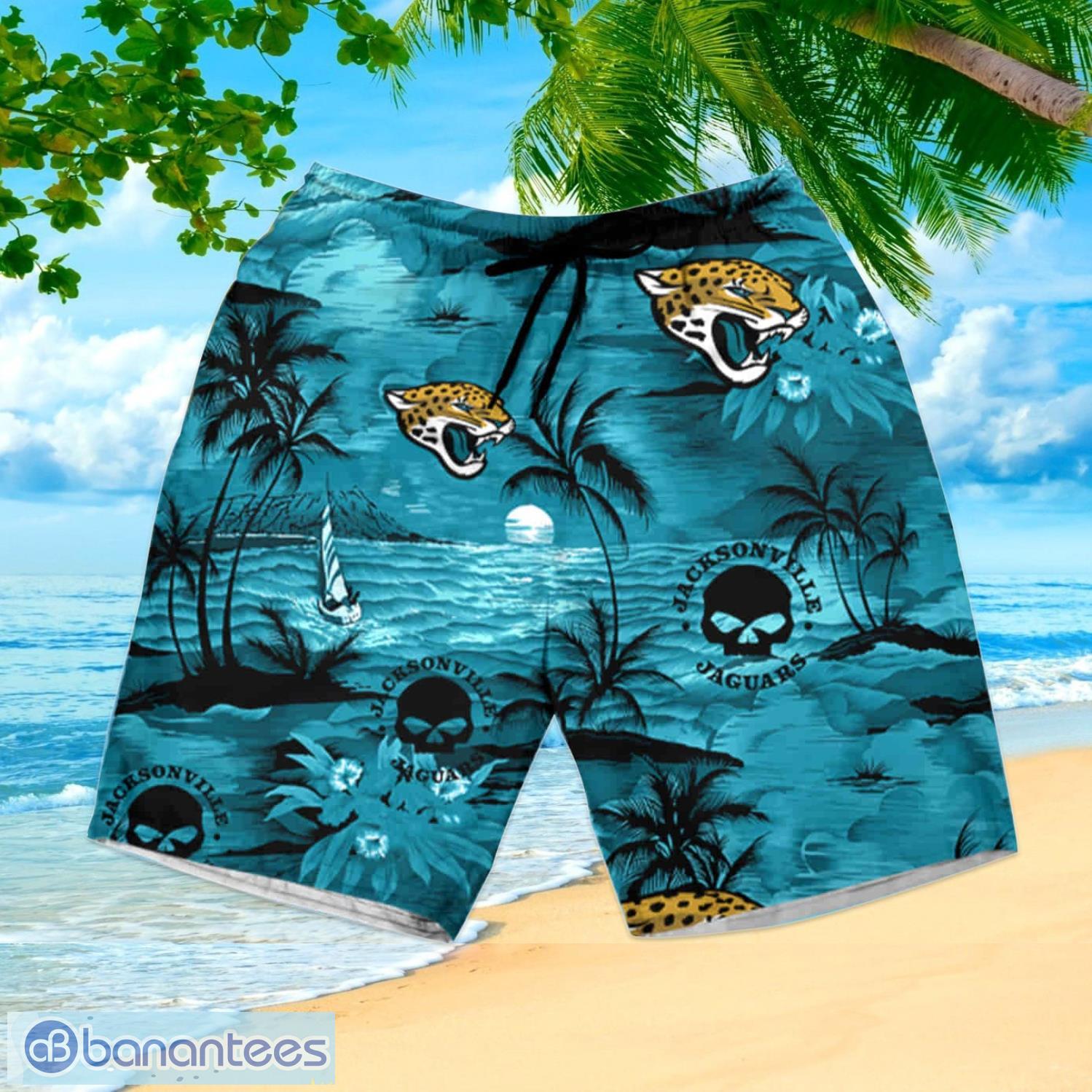 Jacksonville Jaguars Weed Teal Hawaiian Shirt And Shorts Summer Gift For  Fans - Banantees