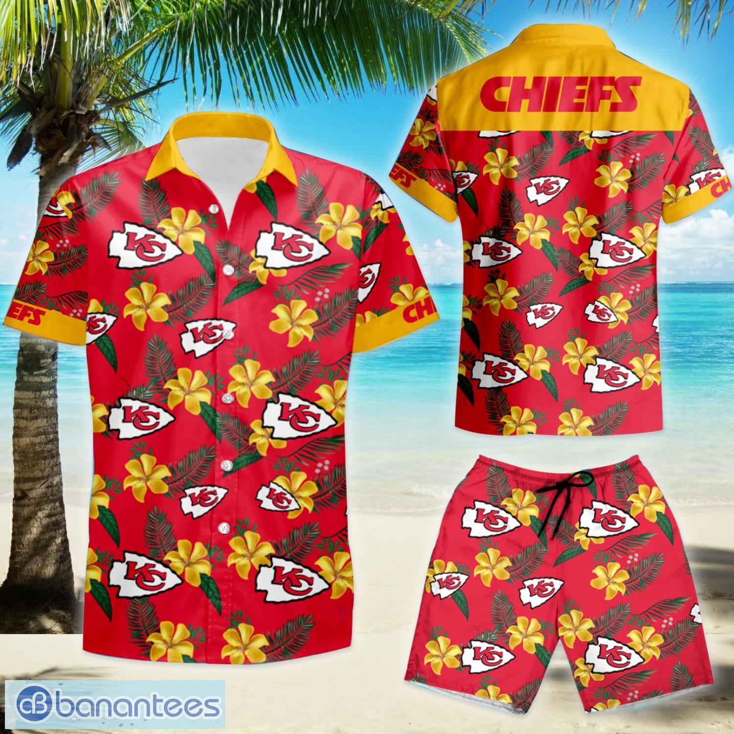 Kansas City Chiefs Skull Button Hawaiian Shirt Summer, NFL Hawaiian Shirt