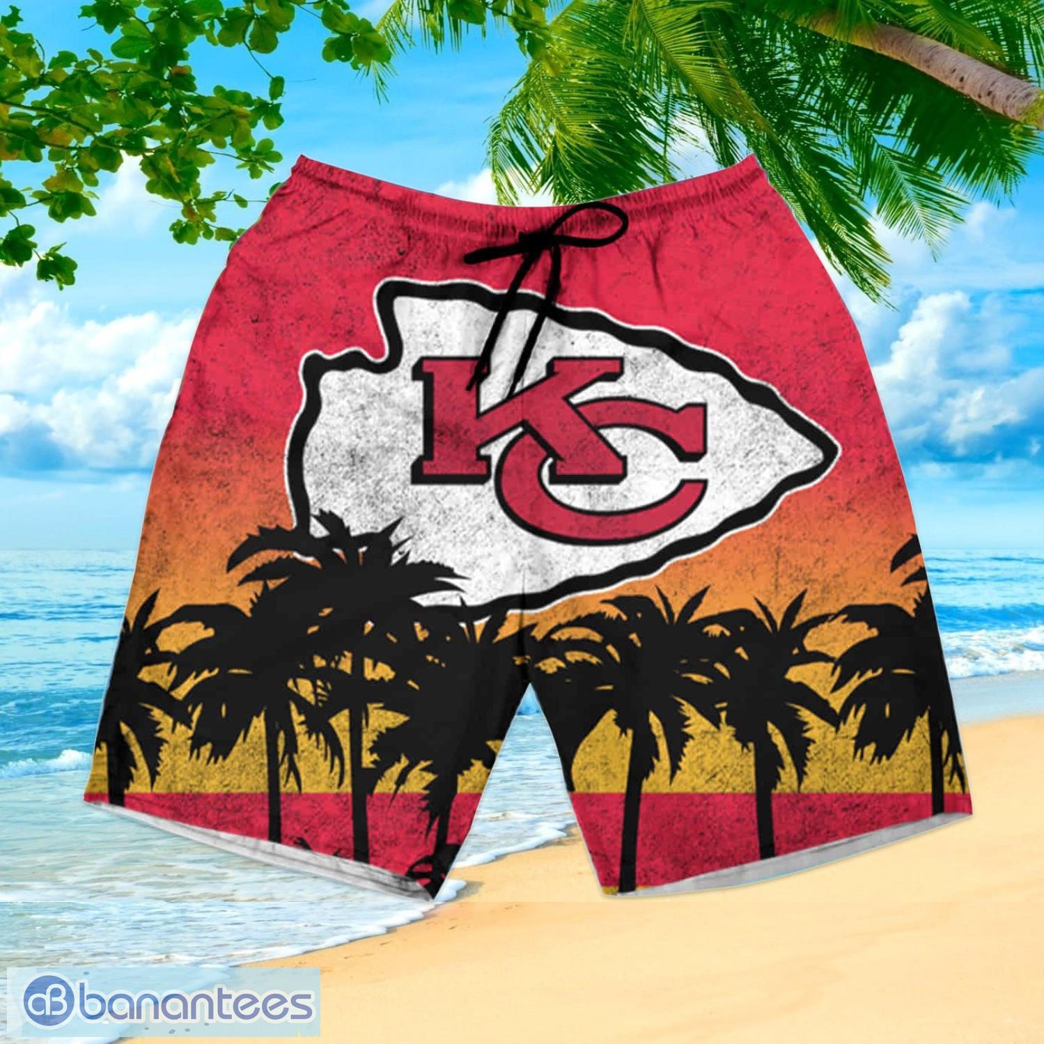 Kansas City Chiefs NFL Short Sleeve Aloha Hawaiian Shirt And Shorts Beach  Gift - Banantees