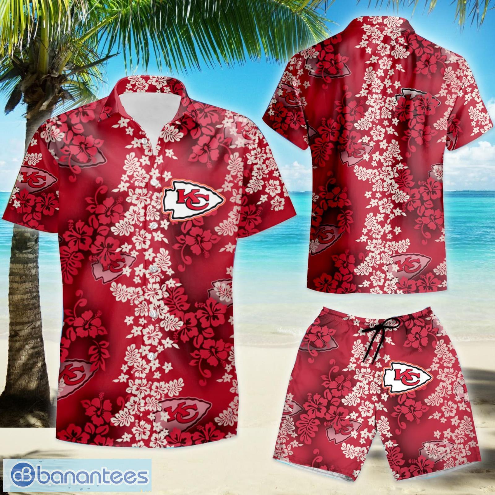 Nfl Kansas City Chiefs Tropical Flower Hawaiian Shirt For Men And