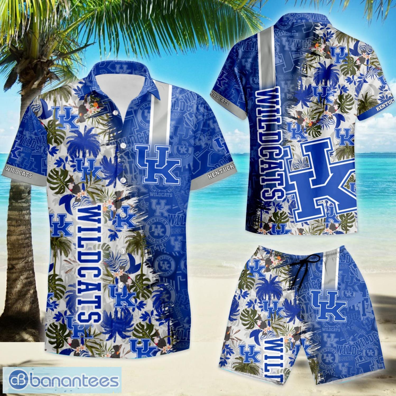 Kentucky Wildcats Cute Black Cat Hawaiian Shirt And Shorts Funny Summer  Gift - Banantees