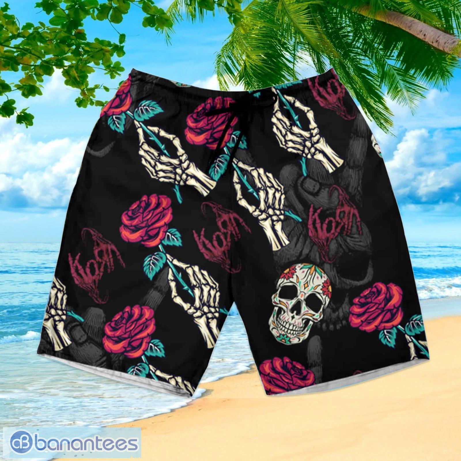 Las Vegas Raiders Flower Short Sleeve Summer Hawaiian Shirt And Shorts -  Banantees