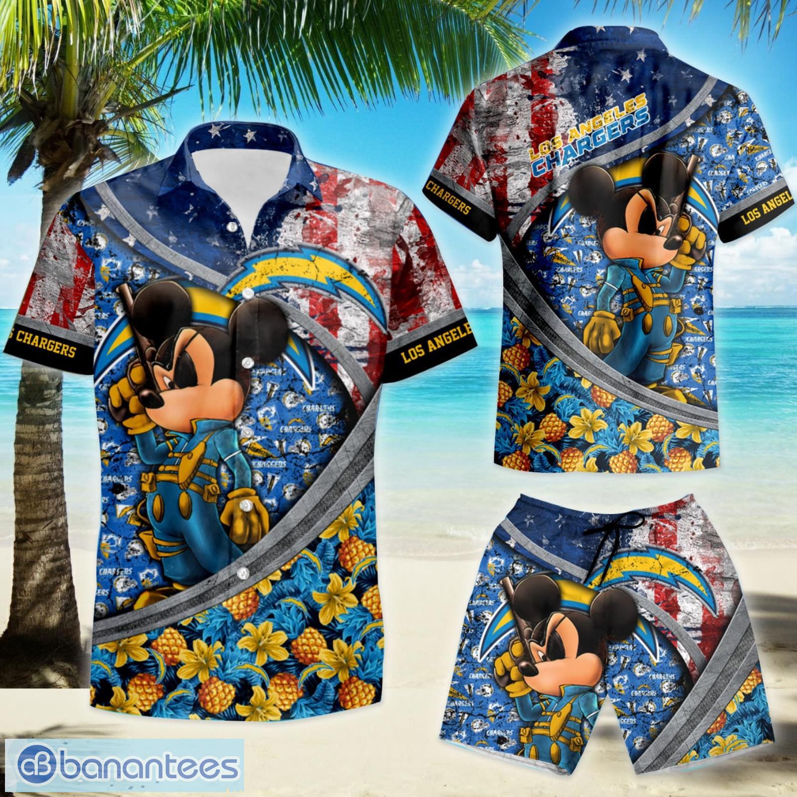 Los Angeles Chargers NFL-Summer Hawaiian 3D T-Shirt