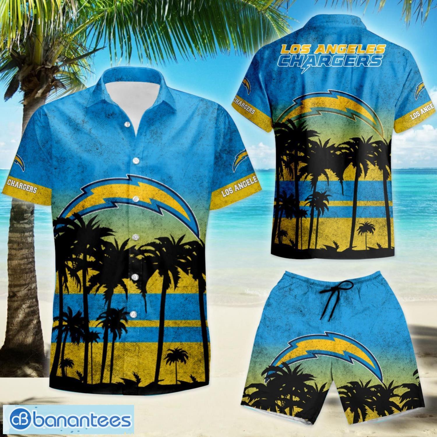 LIMITED] Los Angeles Chargers NFL-Summer Hawaiian Shirt And Shorts, Stress  Blessed Obsessed For Fans