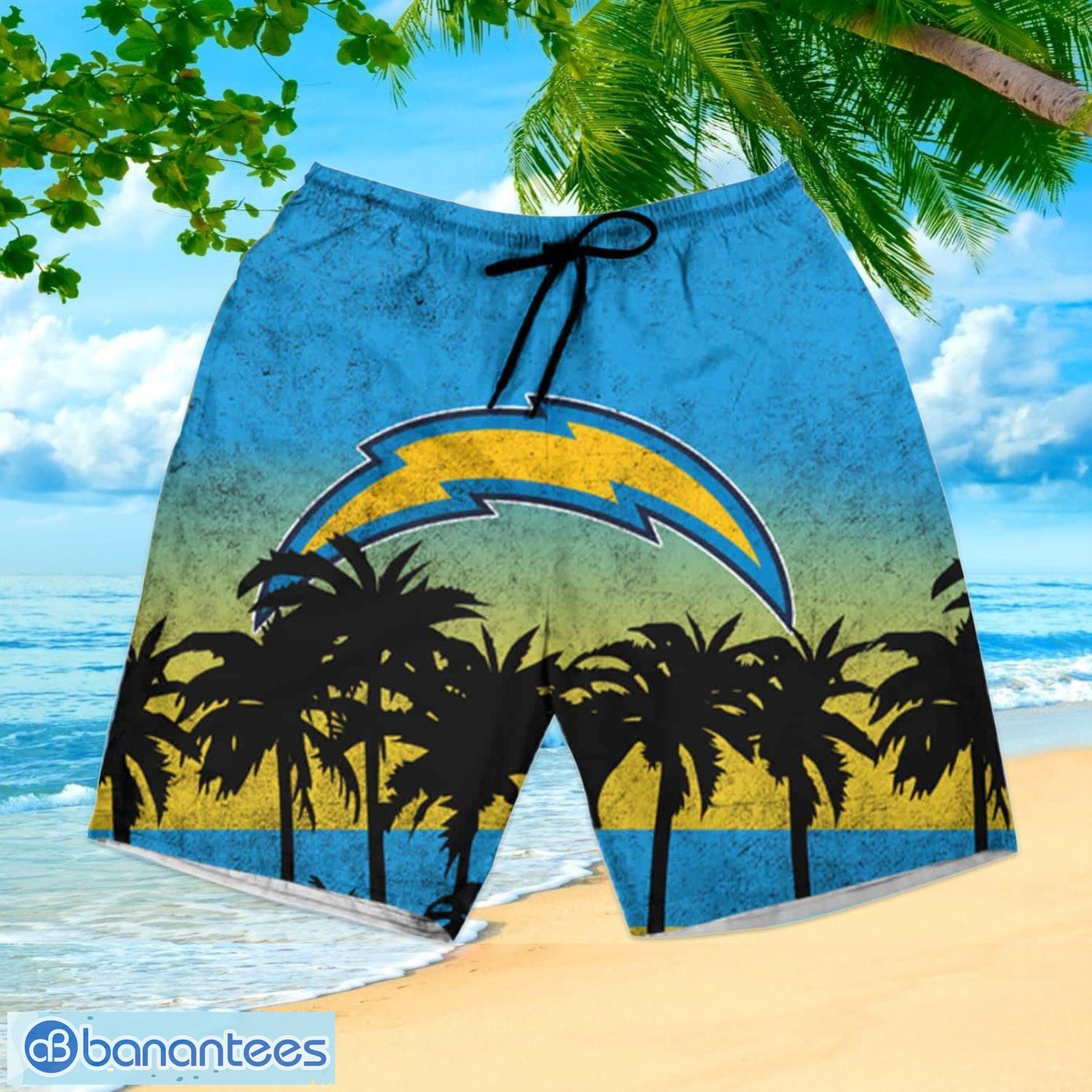 Los Angeles Chargers Nfl Hawaiian Shirt And Shorts Summer Beach Lover -  Banantees