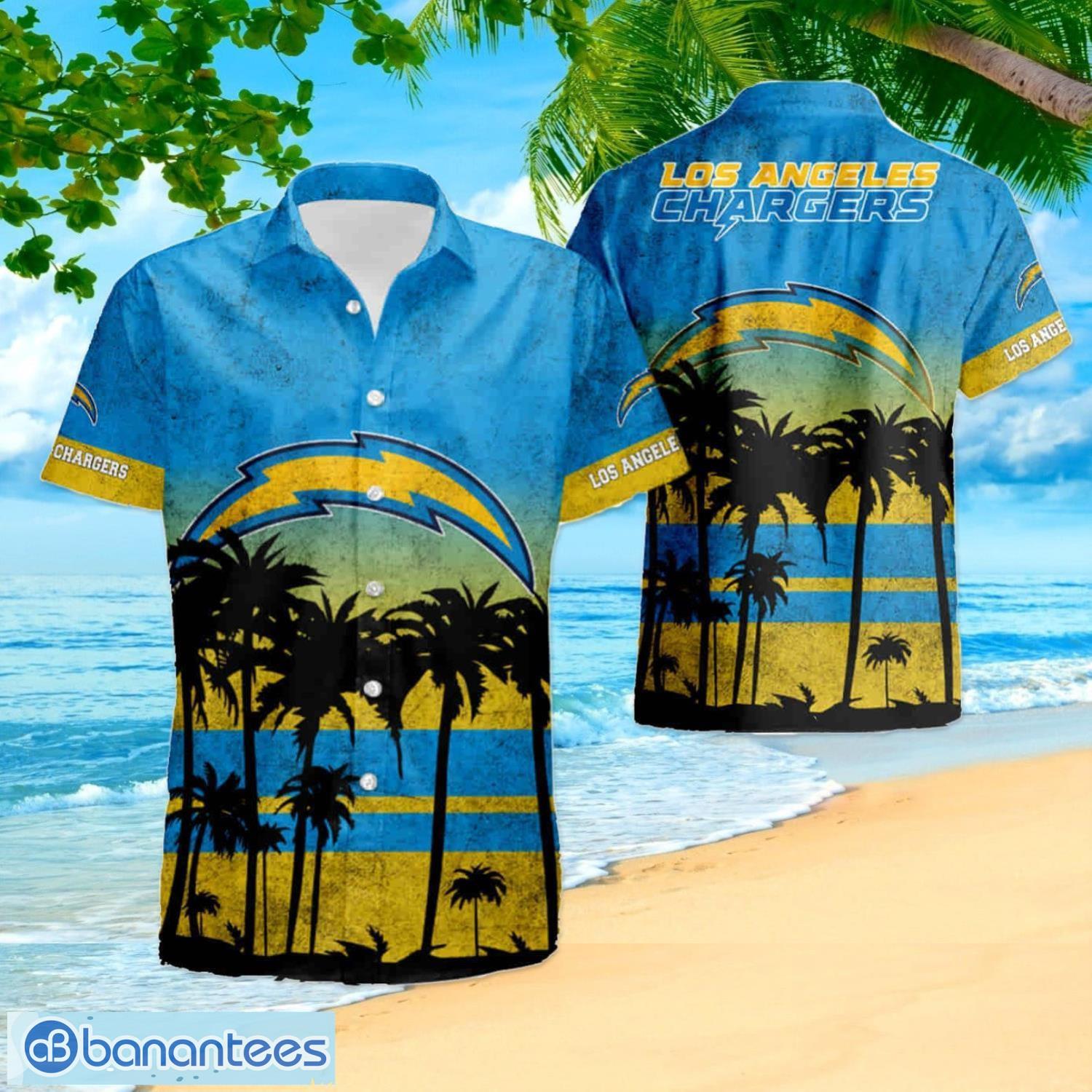 Los Angeles Chargers Nfl Hawaiian Shirt And Shorts Summer Beach Lover -  Banantees