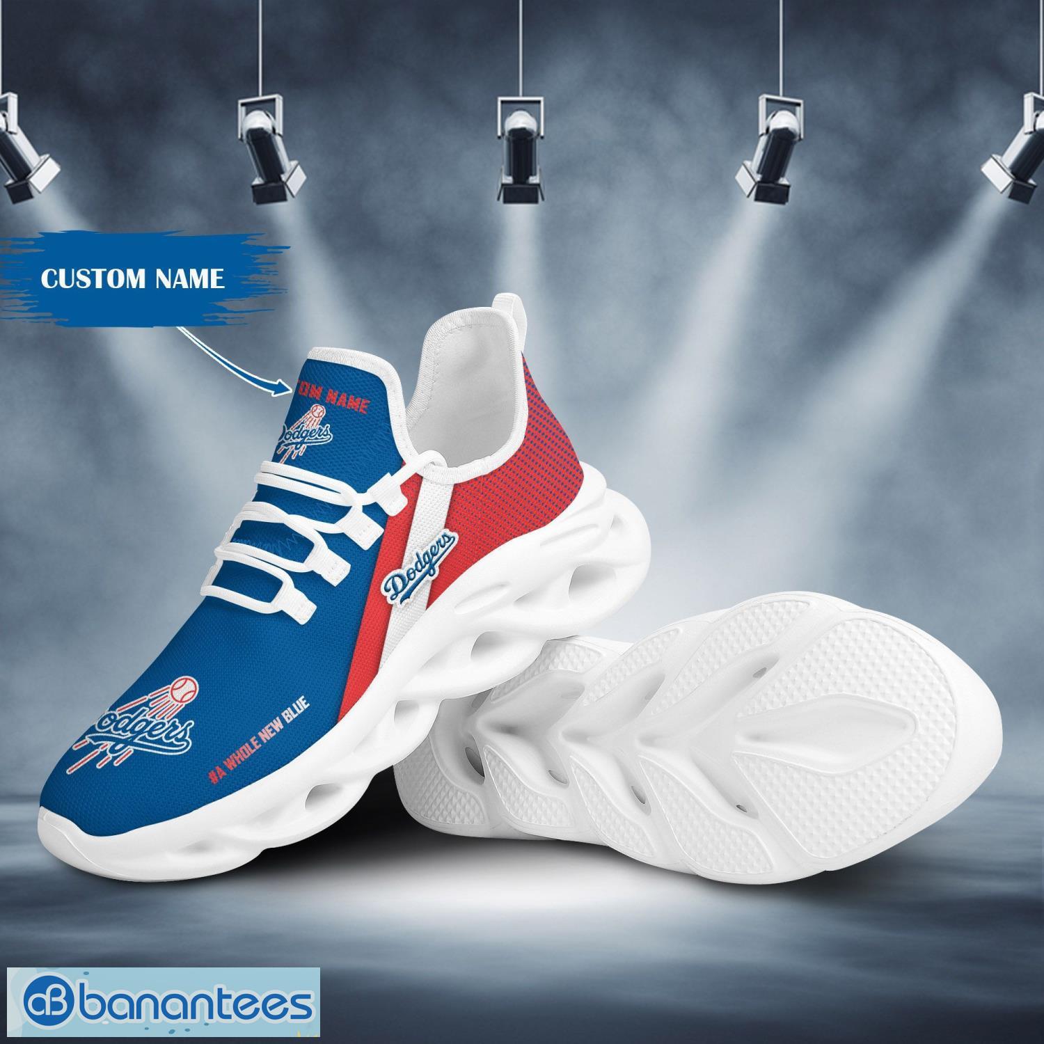 Los Angeles Dodgers Mix Jerseys MLB Max Soul Shoes Custom Name For Men And  Women Running Sneakers - Freedomdesign