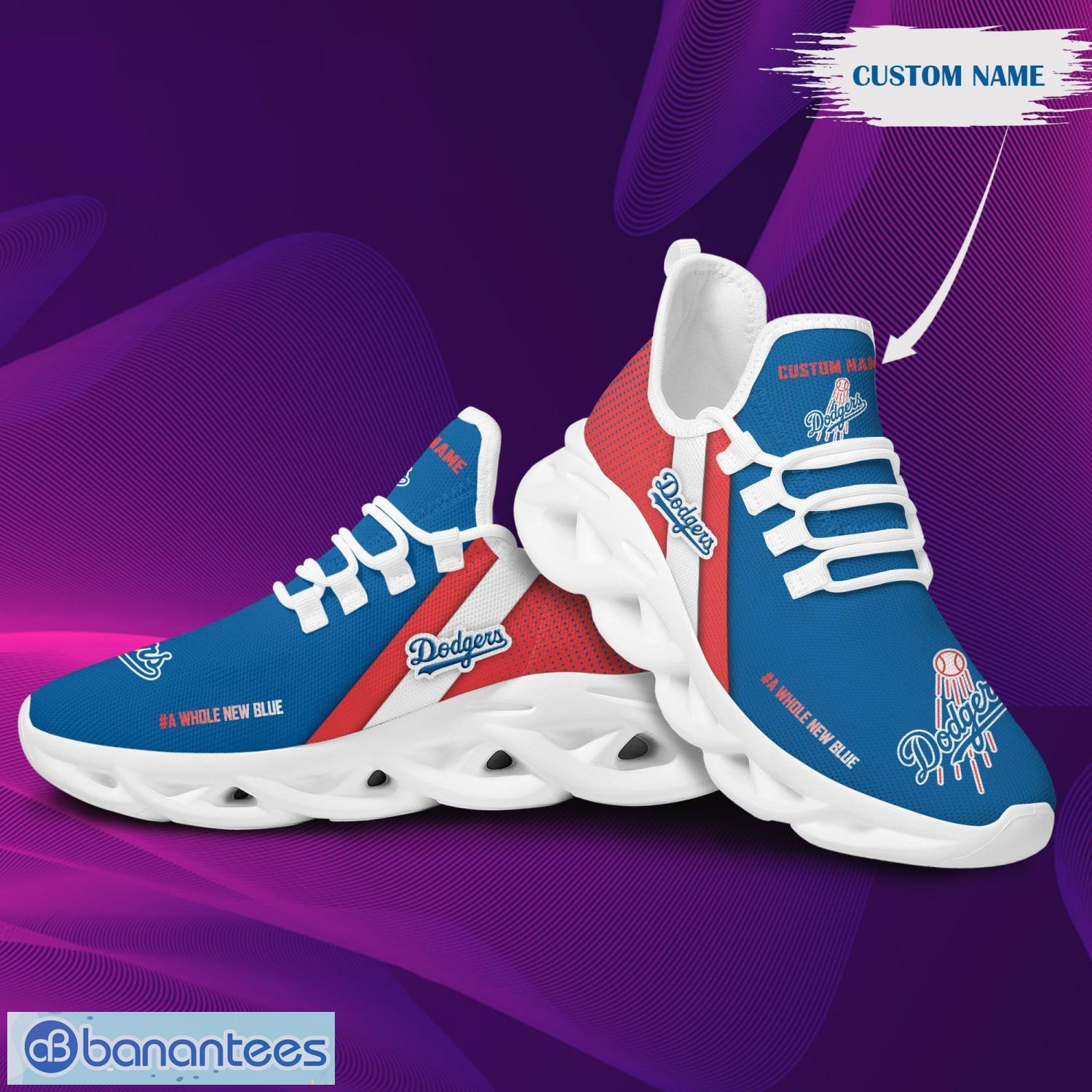 Los Angeles Dodgers MLB Max Soul Shoes Custom Name Running Sneakers For  Fans Gift - Freedomdesign